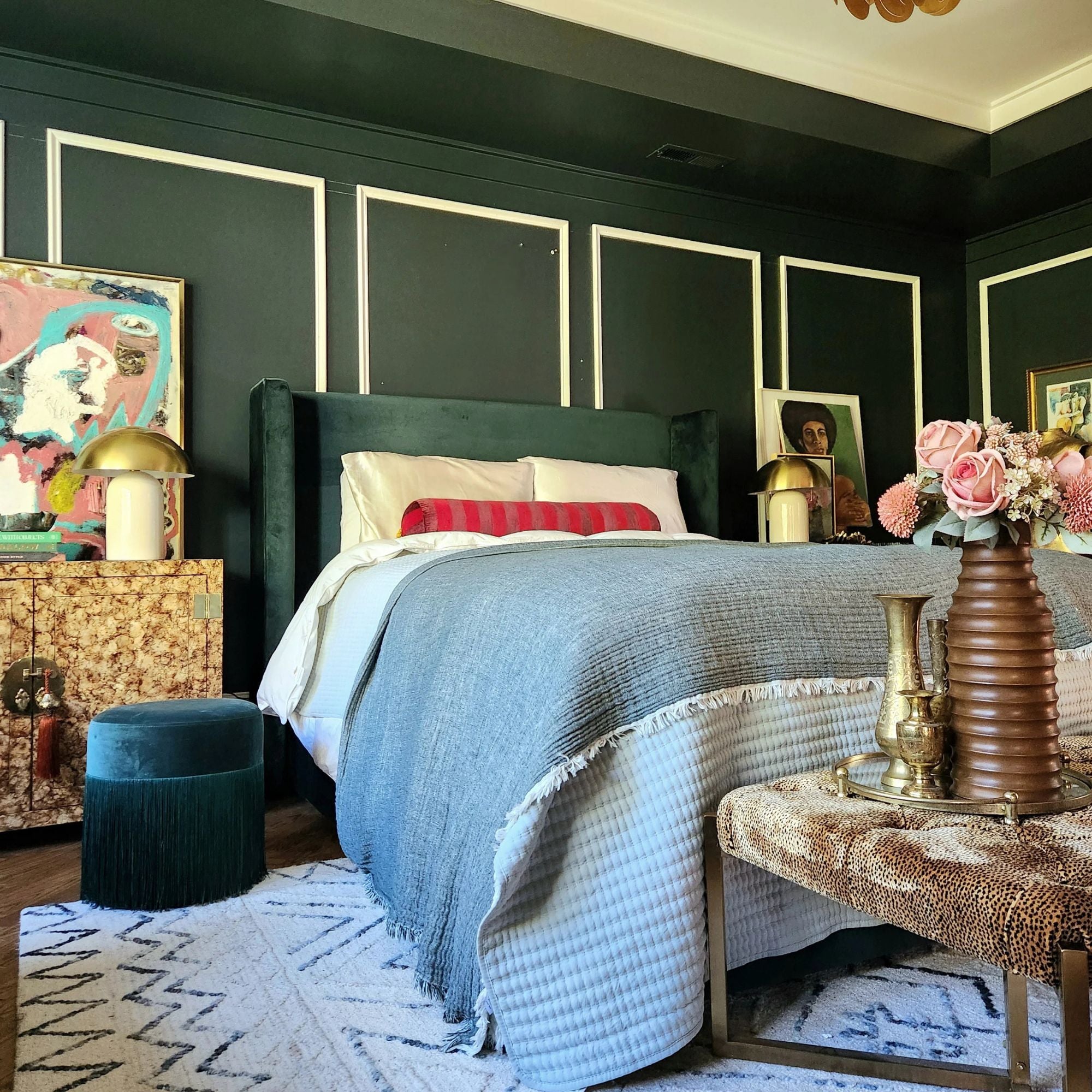 Mitzi - Gaia 17" 2-Light Table Lamp, Aged Brass/Ceramic White Crackle Finish | Bees Lighting