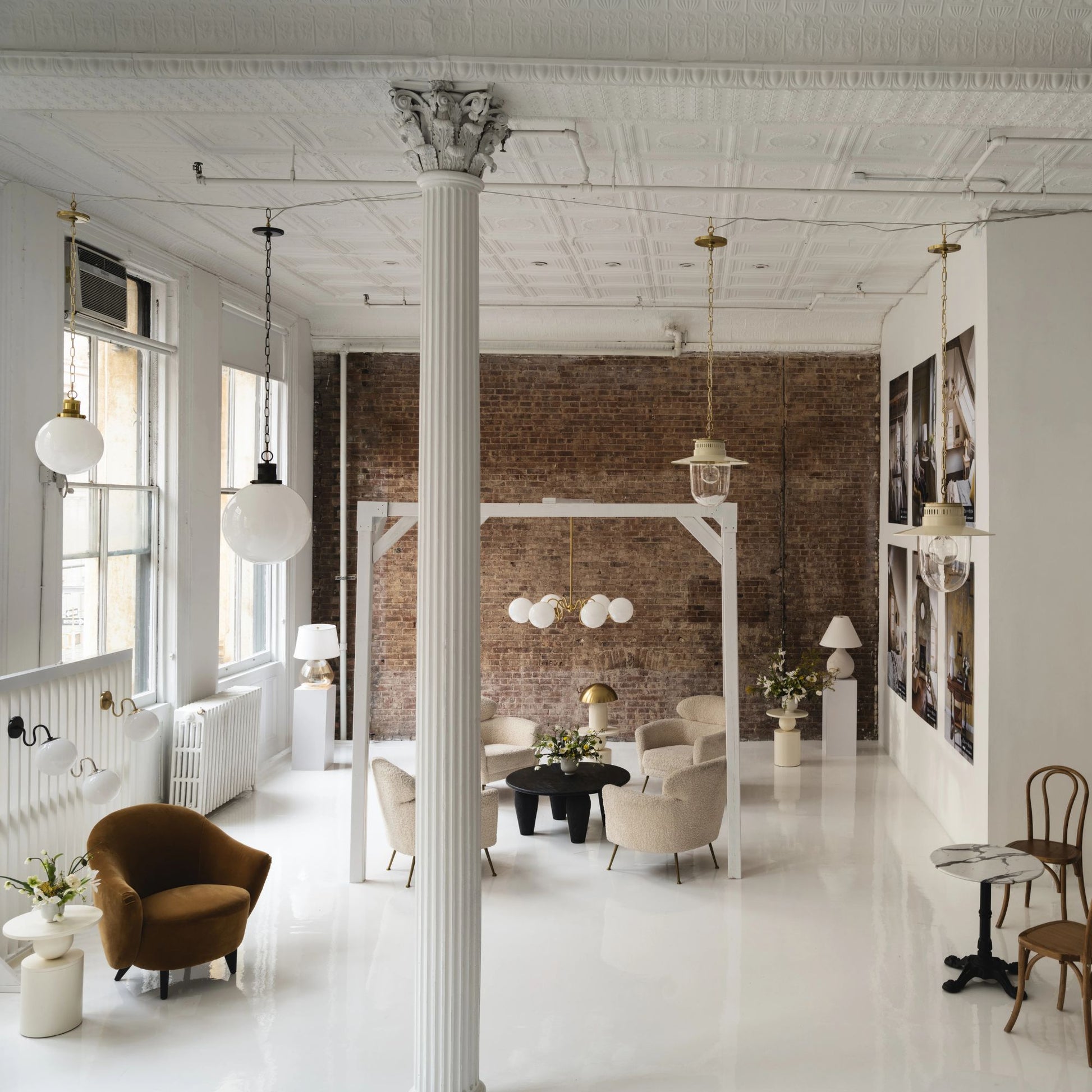 Mitzi - Gaia 17" 2-Light Table Lamp, Aged Brass/Ceramic White Crackle Finish | Bees Lighting