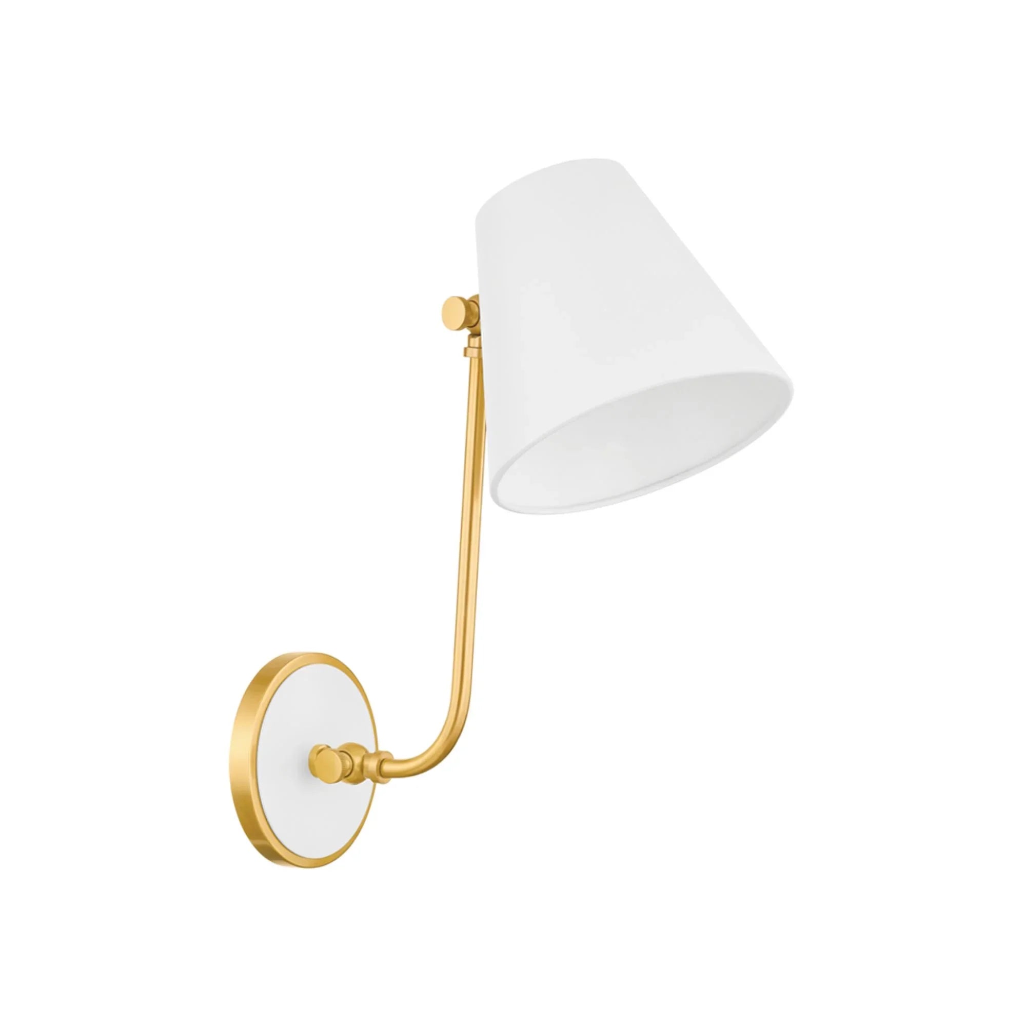 Georgann 16" Wall Sconce, Aged Brass/Soft White Finish