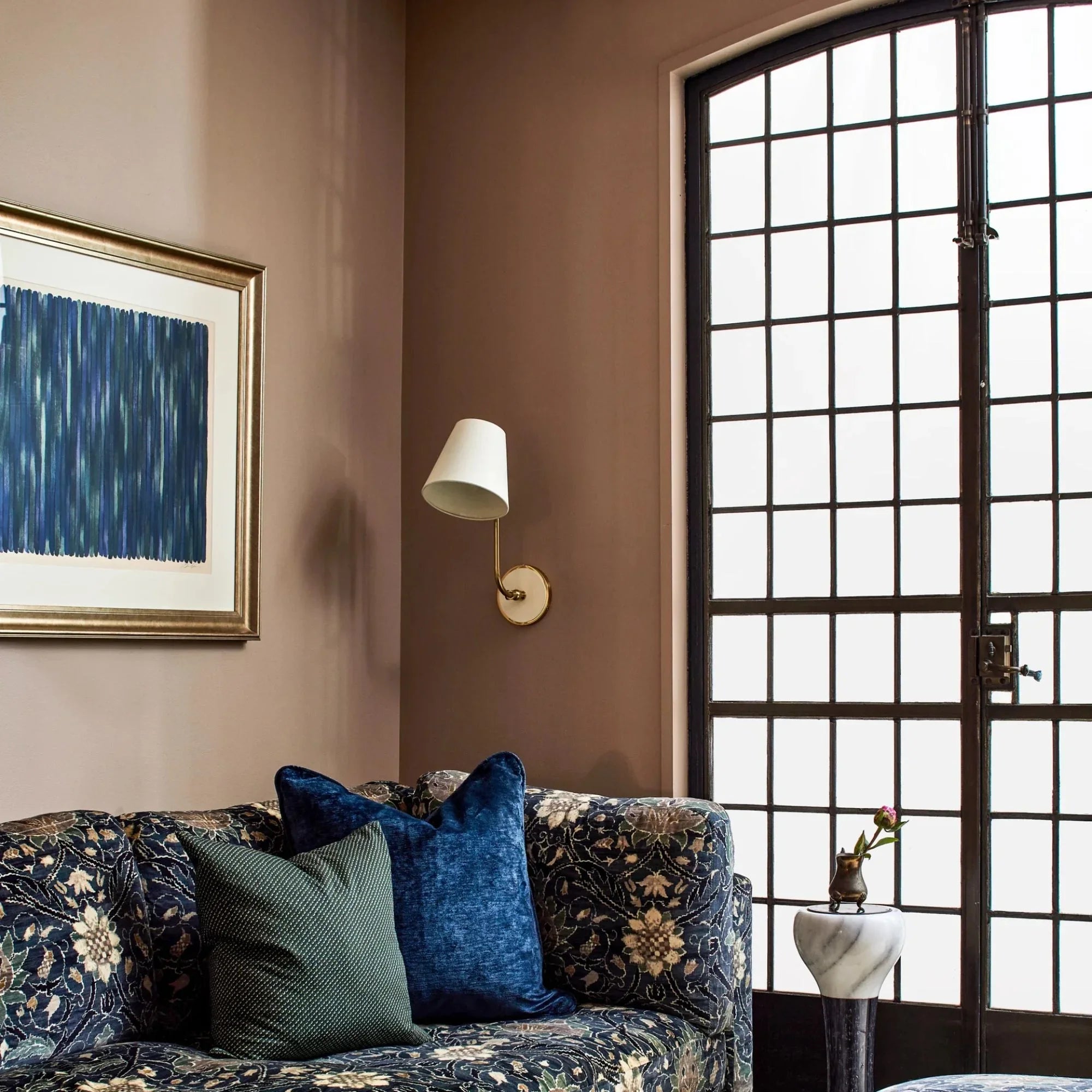 Georgann 16" Wall Sconce, Aged Brass/Soft White Finish