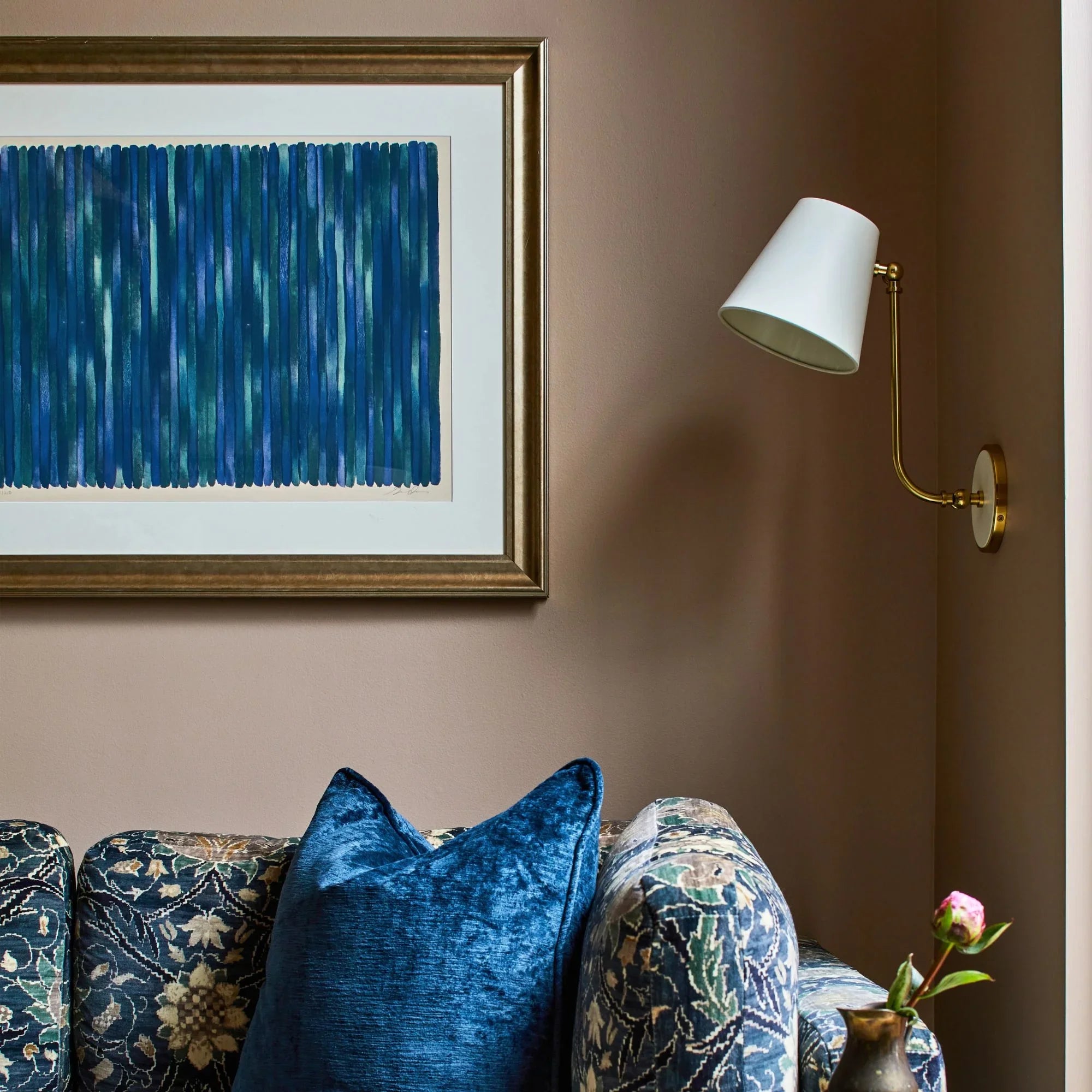 Georgann 16" Wall Sconce, Aged Brass/Soft White Finish