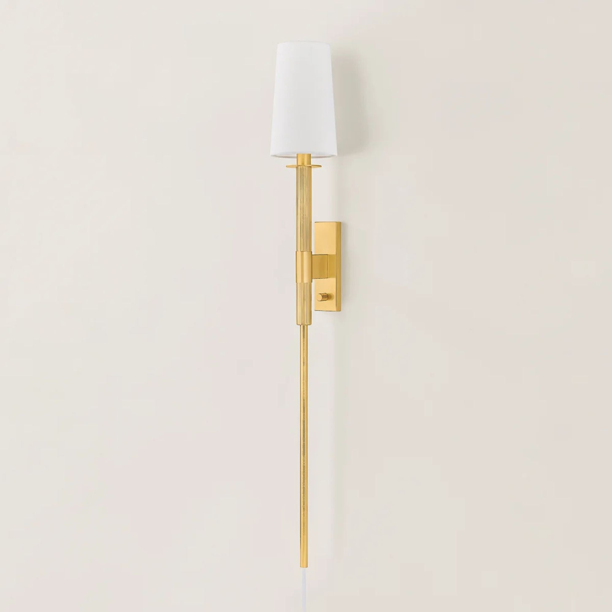 Ginny 43" Wall Sconce, Aged Brass Finish