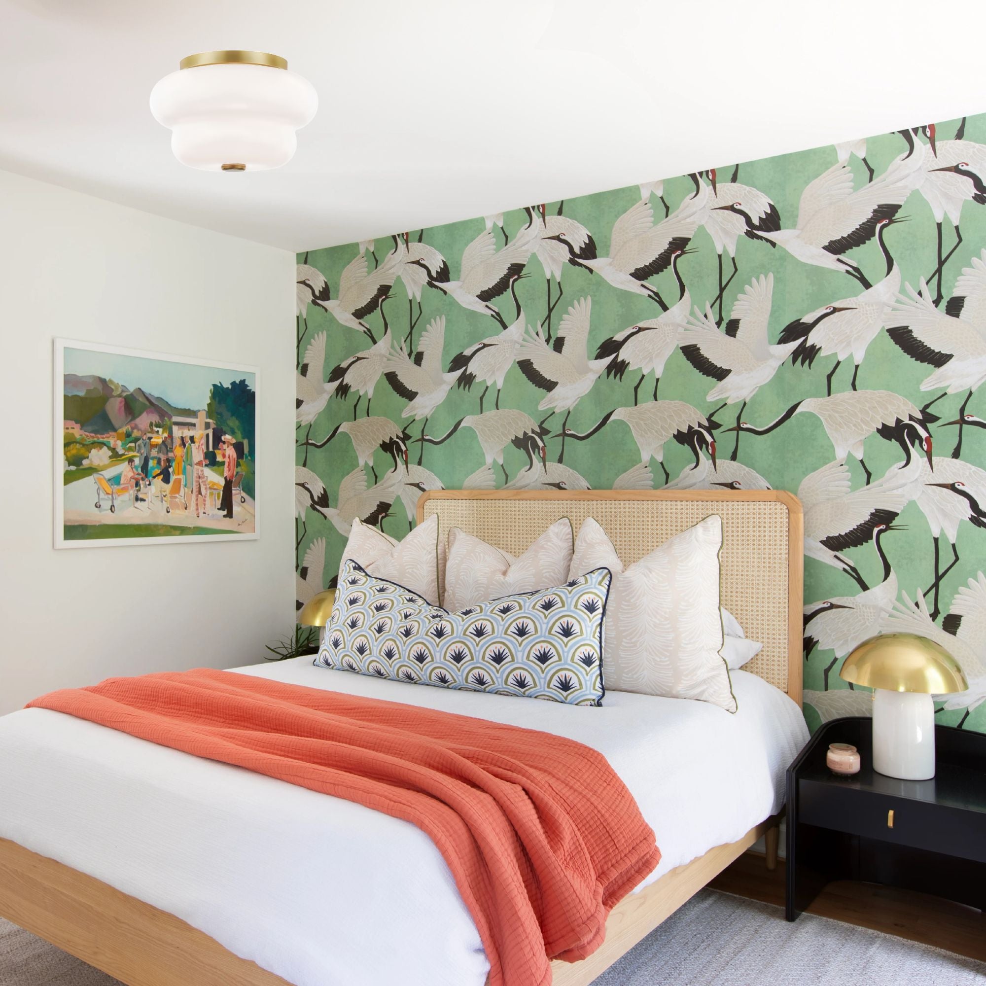 Hazel 11" 2-Light Flush Mount Light Brass Finish