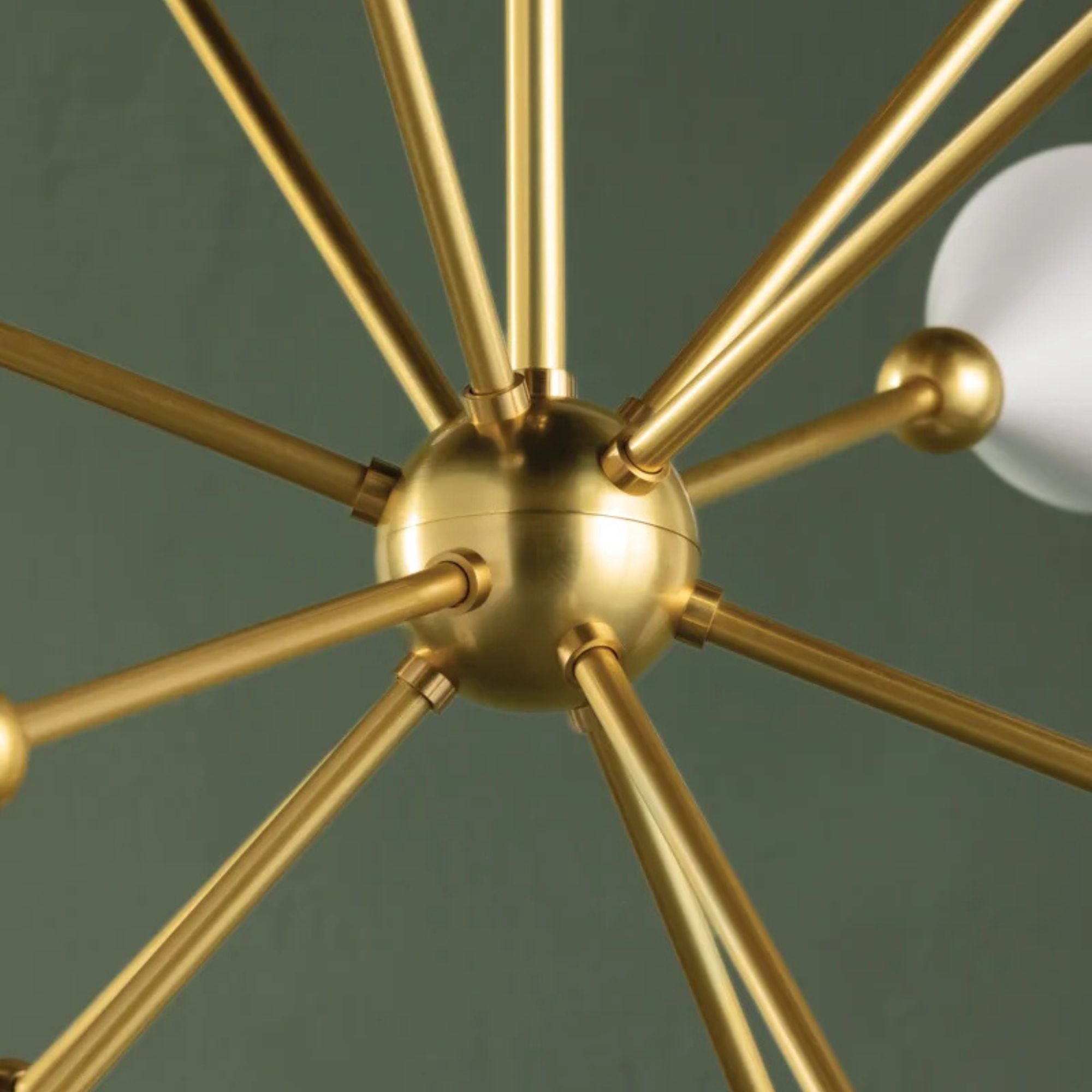 Hikari 28" 12-Light Chandelier, Aged Brass/Soft White Finish