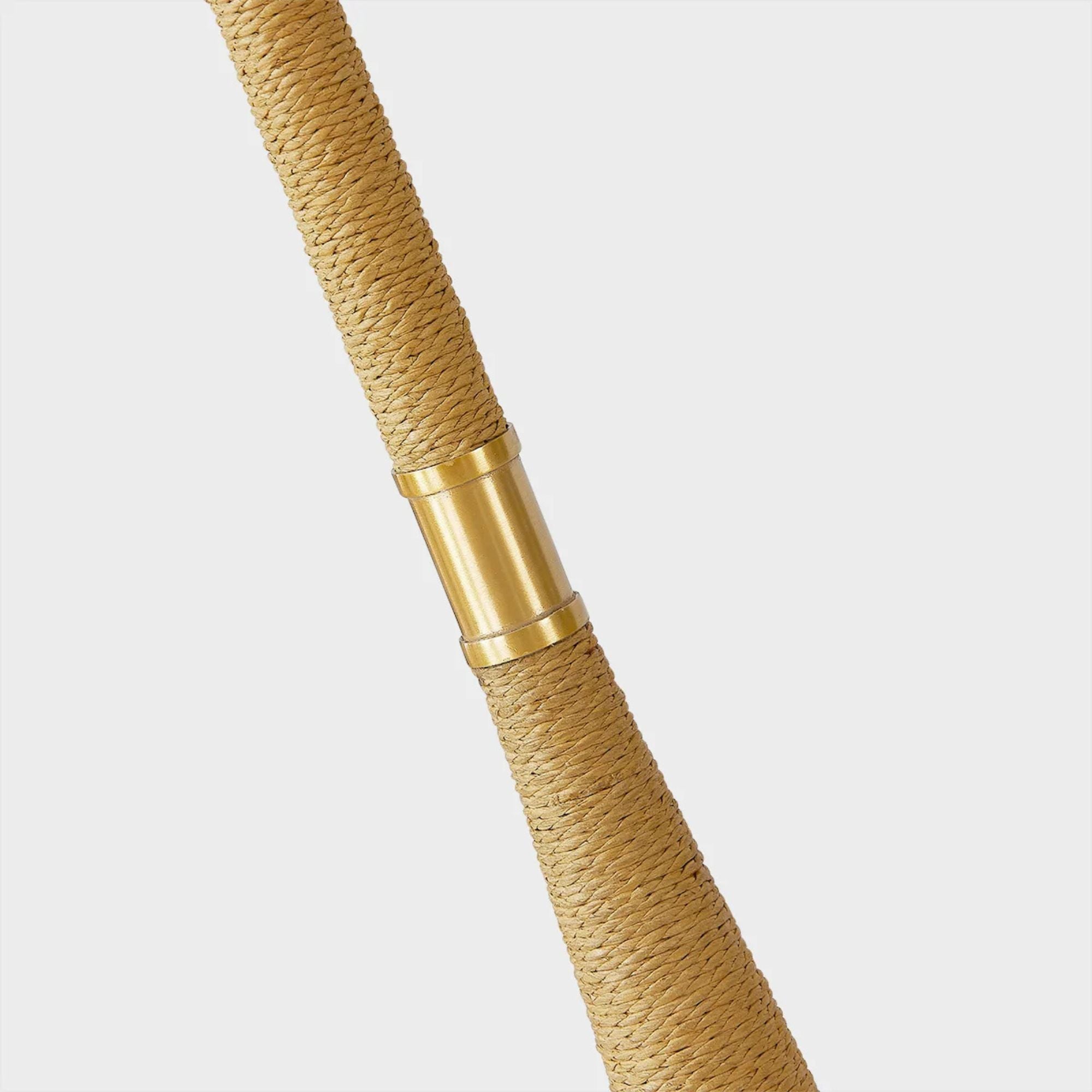 Indie 64" Floor Lamp, Aged Brass Finish