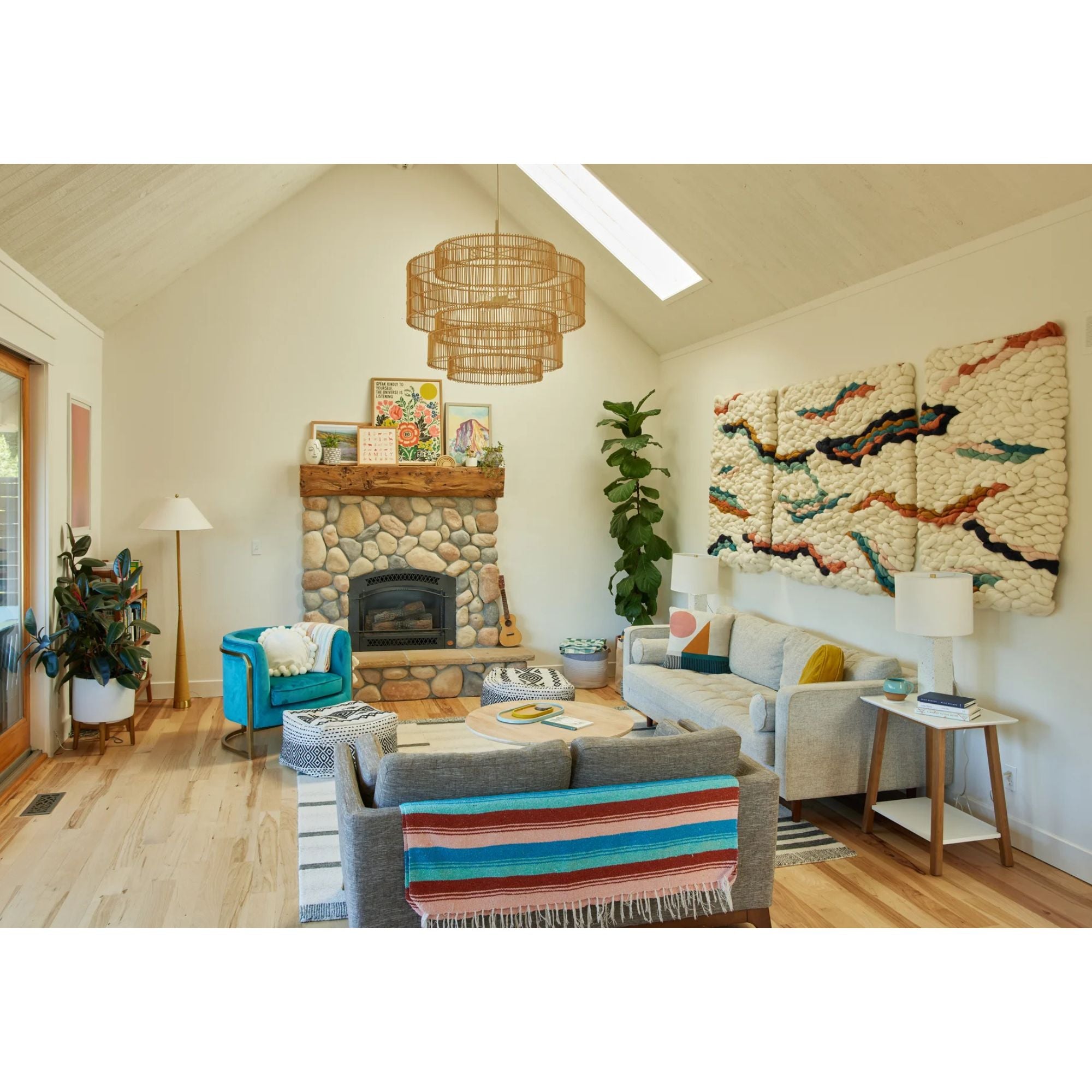 Indie 64" Floor Lamp, Aged Brass Finish