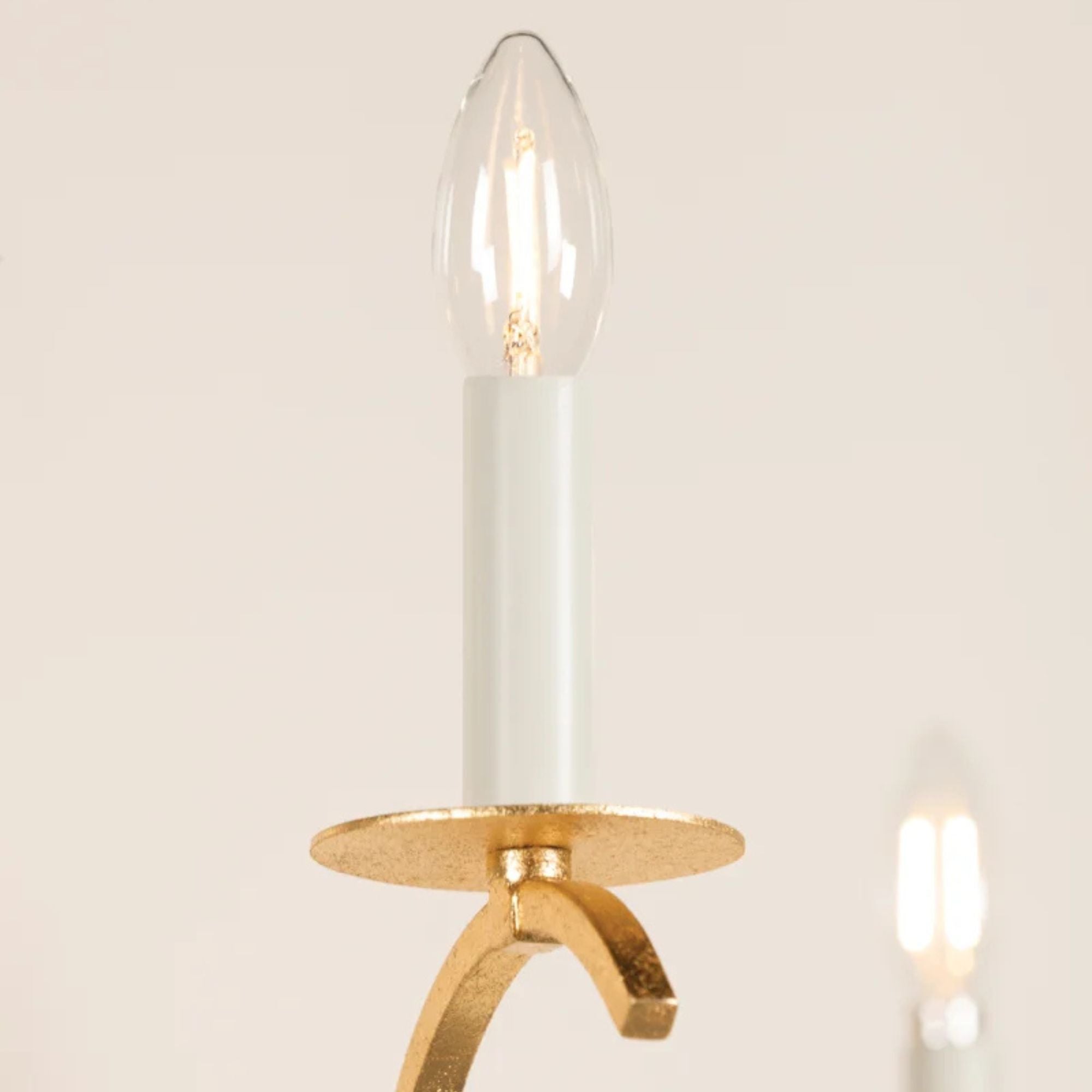 Jaclin 26" 5-Light Chandelier, Gold Leaf Finish