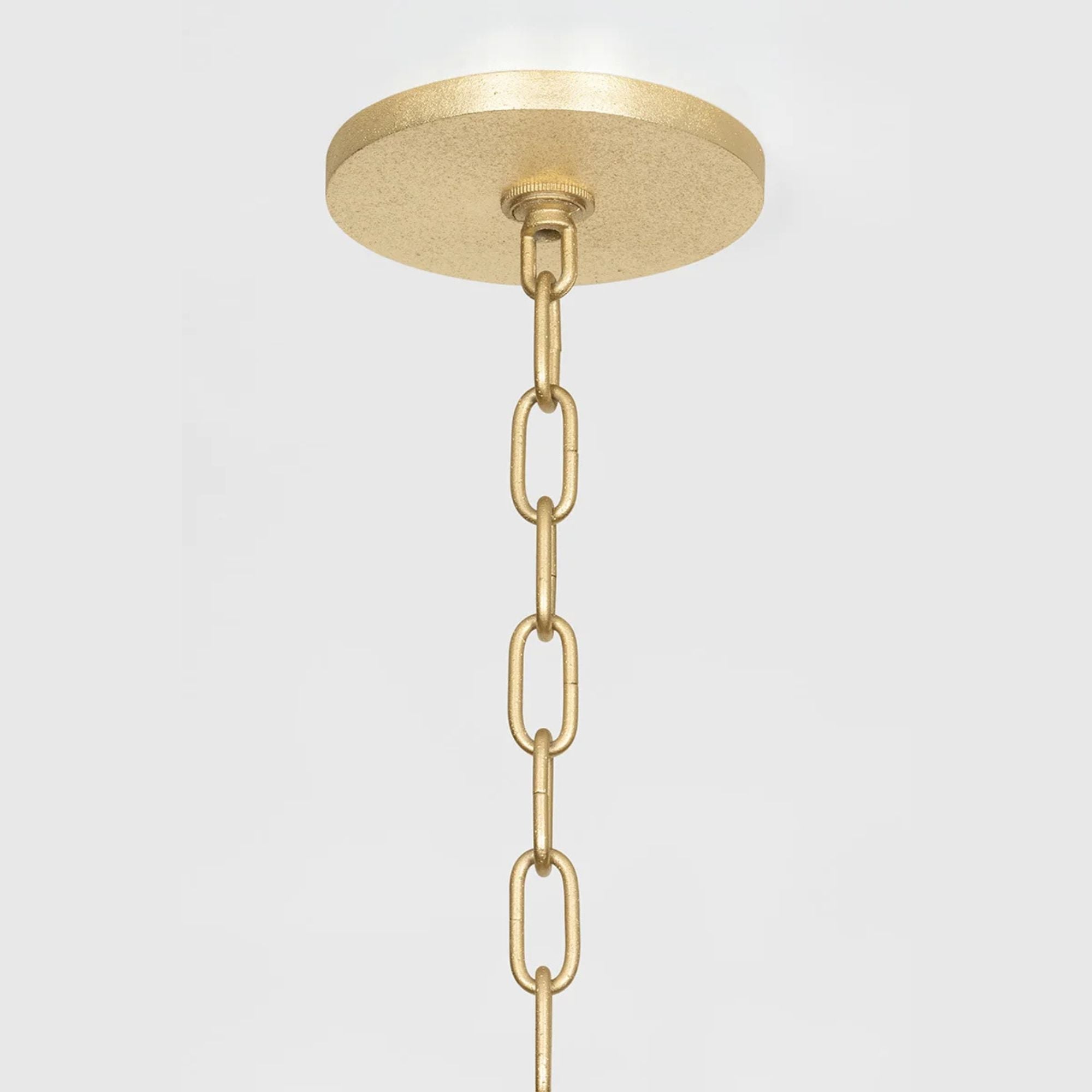 Jaclin 35" 6-Light Chandelier, Gold Leaf Finish
