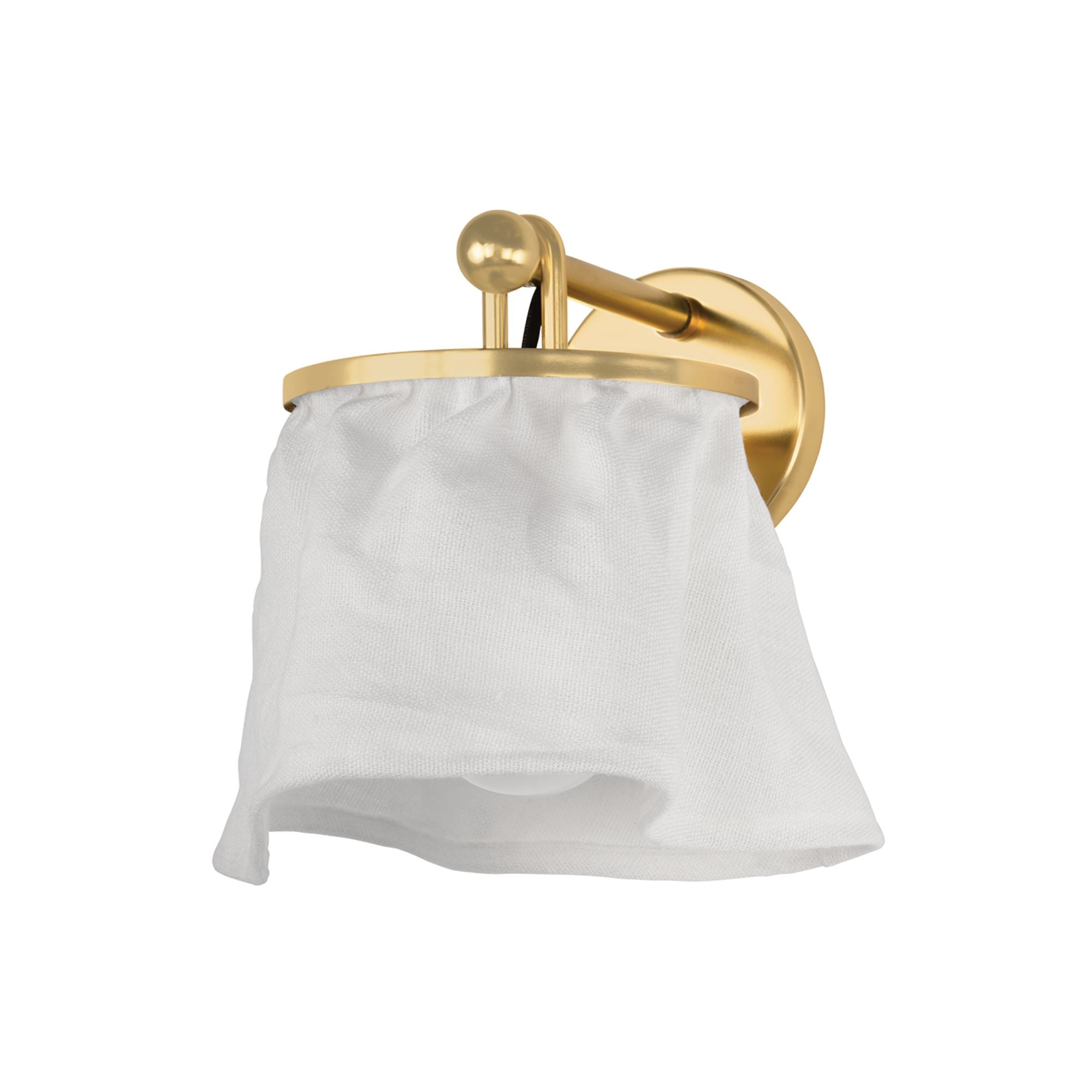 Jalissa 11" Wall Sconce, Aged Brass Finish