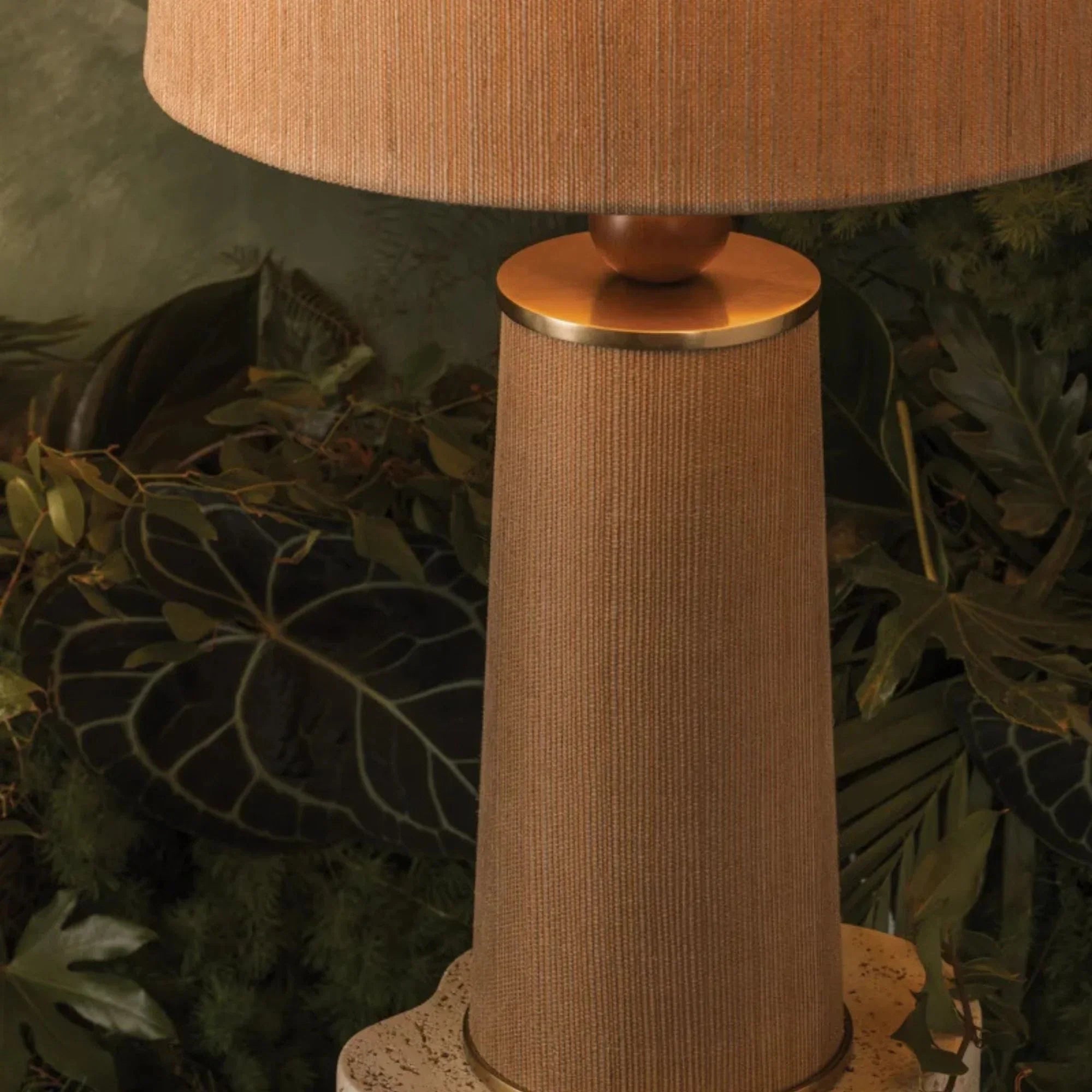 January 29" Table Lamp, Aged Brass Finish