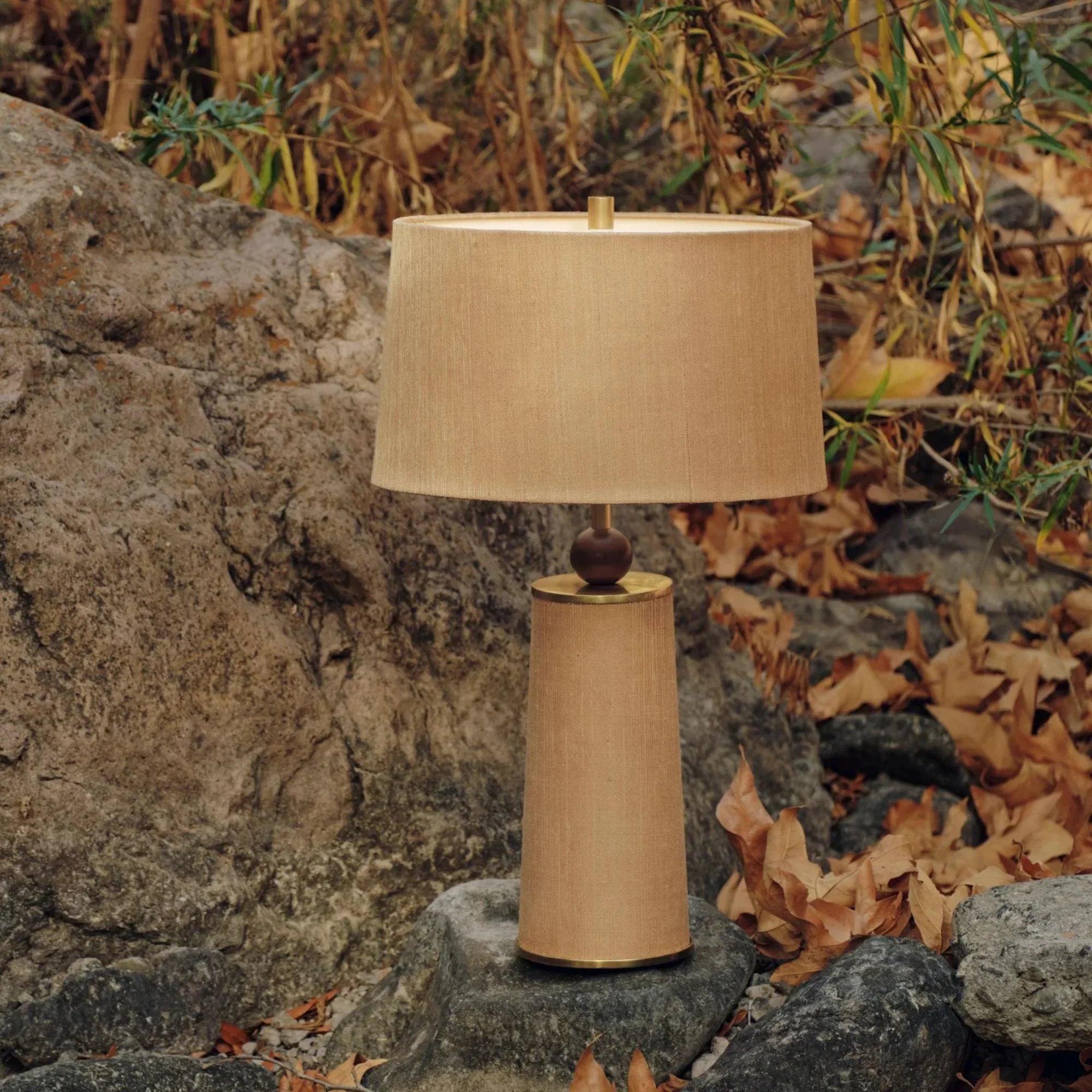 January 29" Table Lamp, Aged Brass Finish