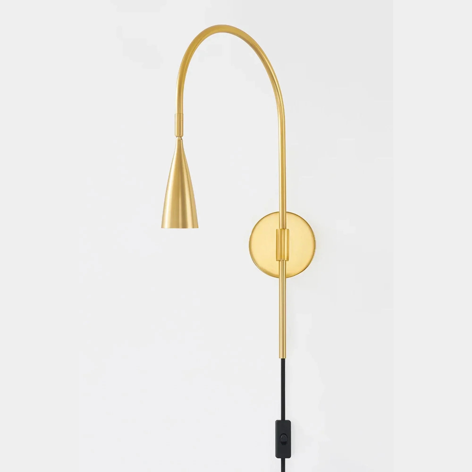 Jenica 22" Wall Sconce, Aged Brass Finish