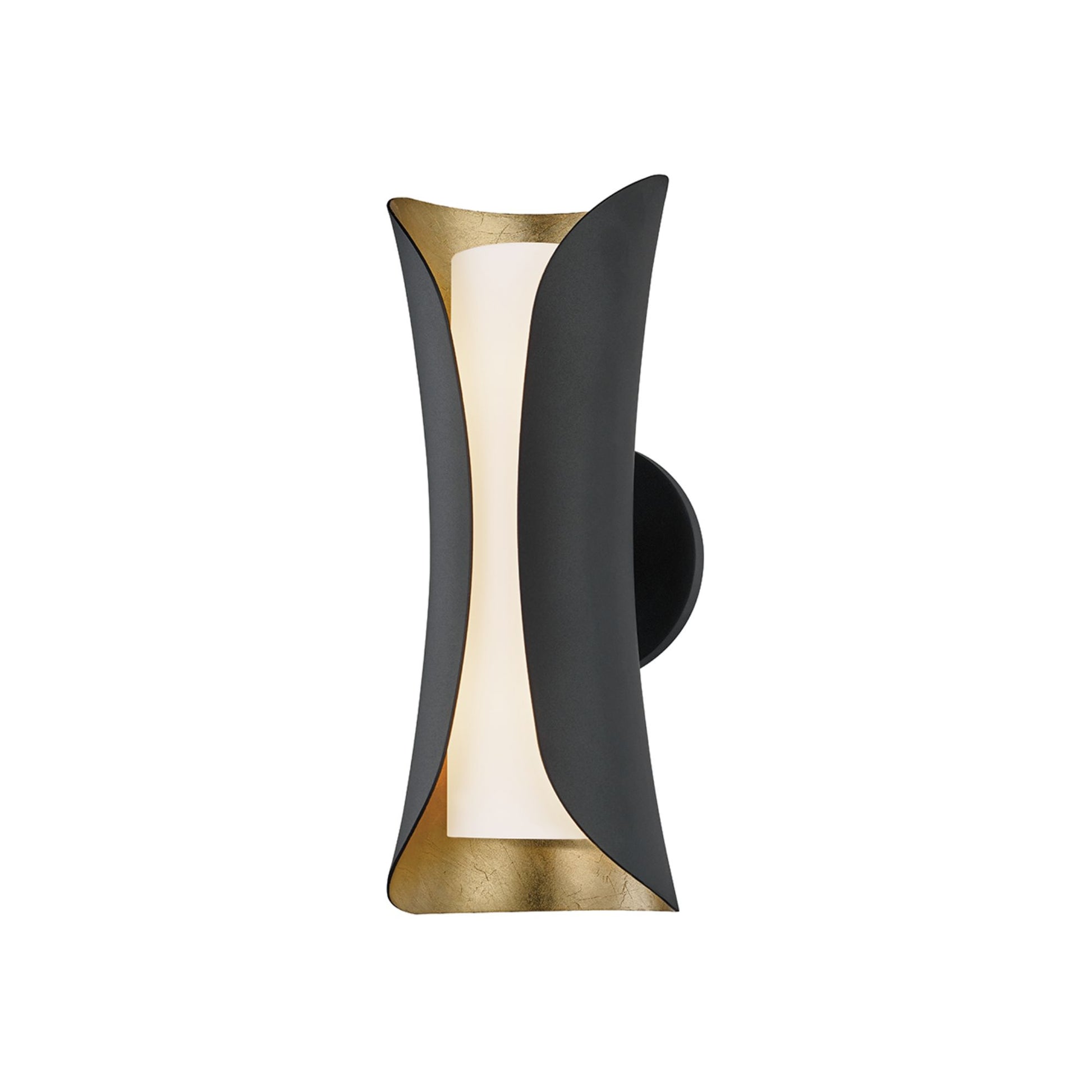 Mitzi - Josie 14 In. Wall Light Black & Gold Finish | Bees Lighting