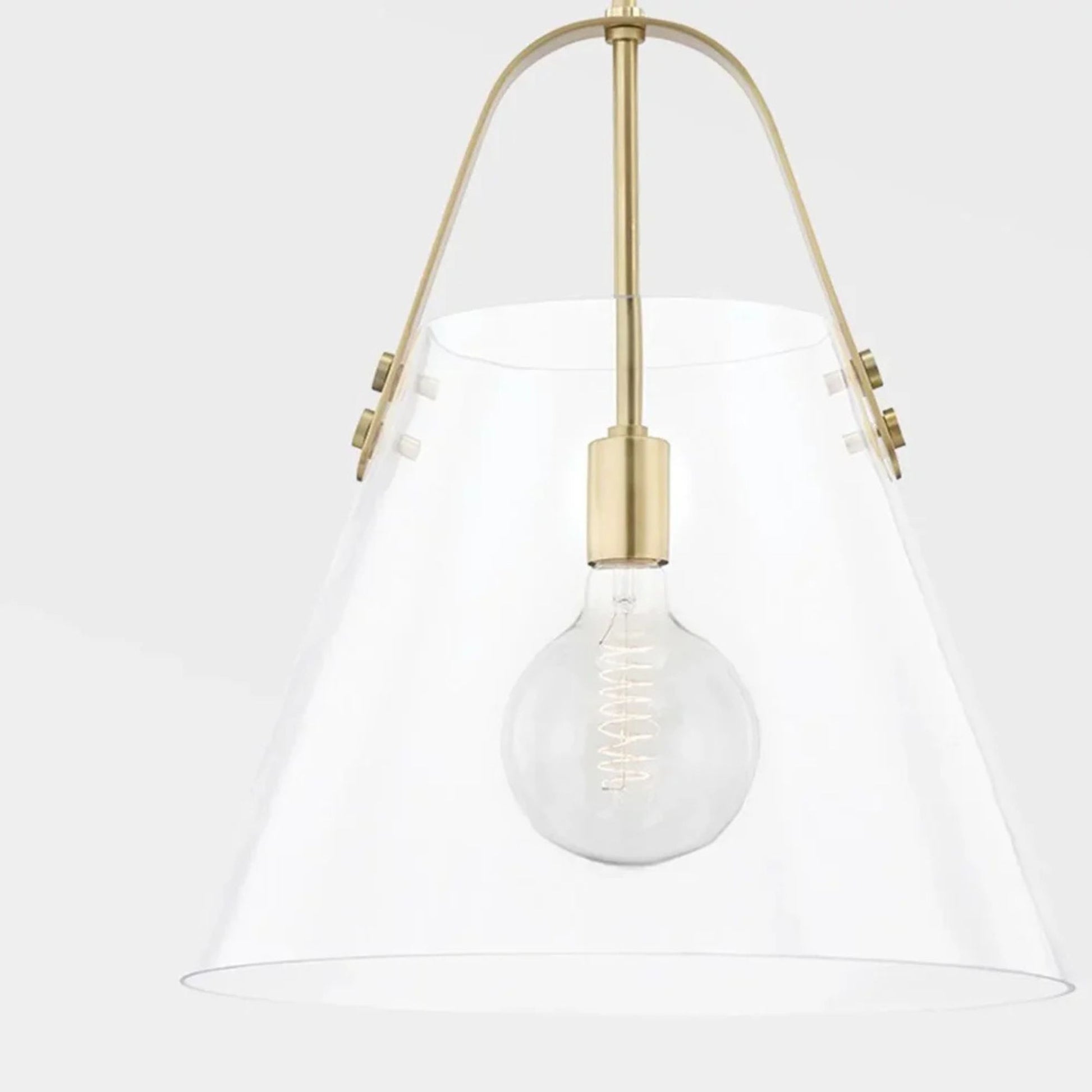 Mitzi - Karin 13" Pendant Light Brass Finish | Bees Lighting