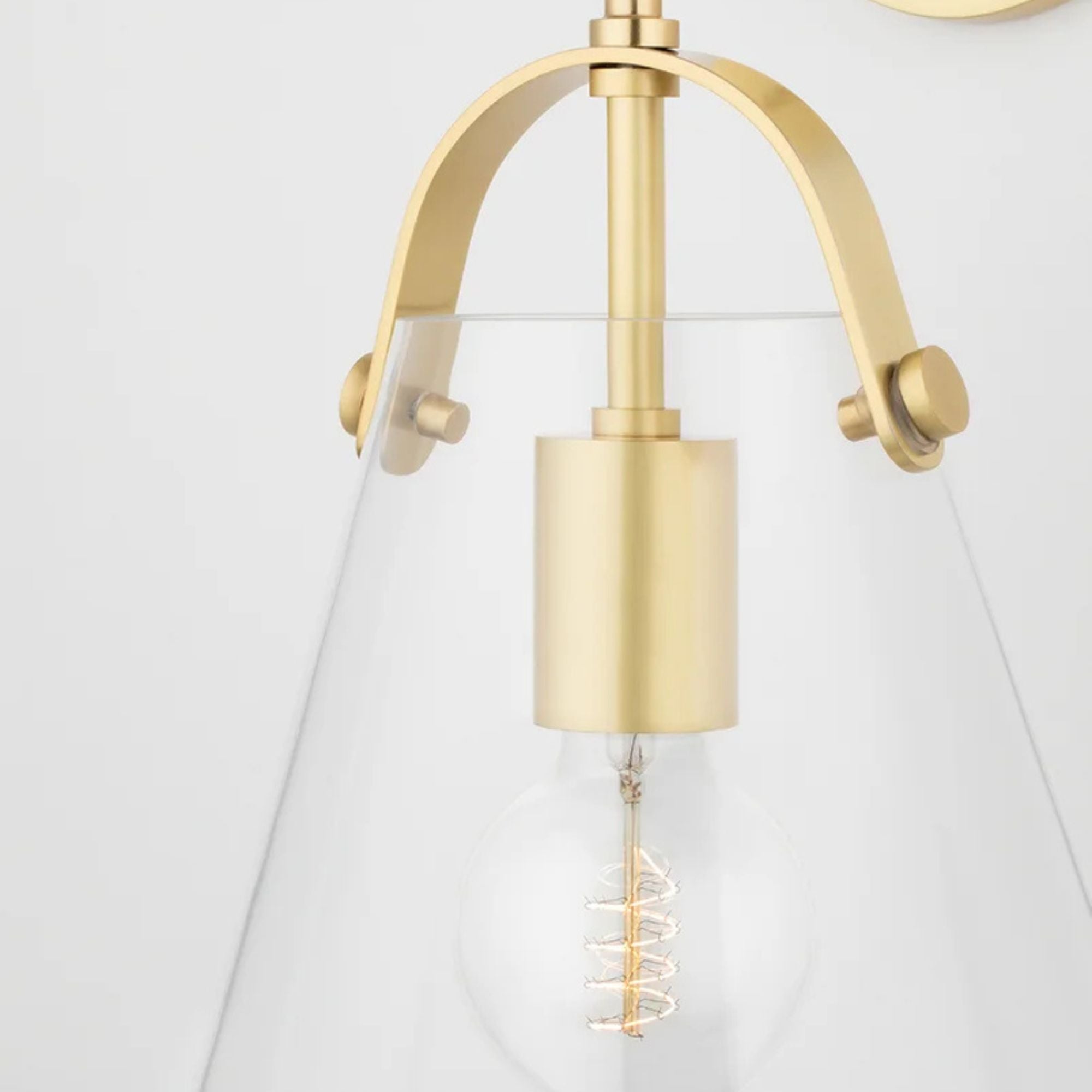 Mitzi - Karin 15" Armed Sconce Brass Finish | Bees Lighting