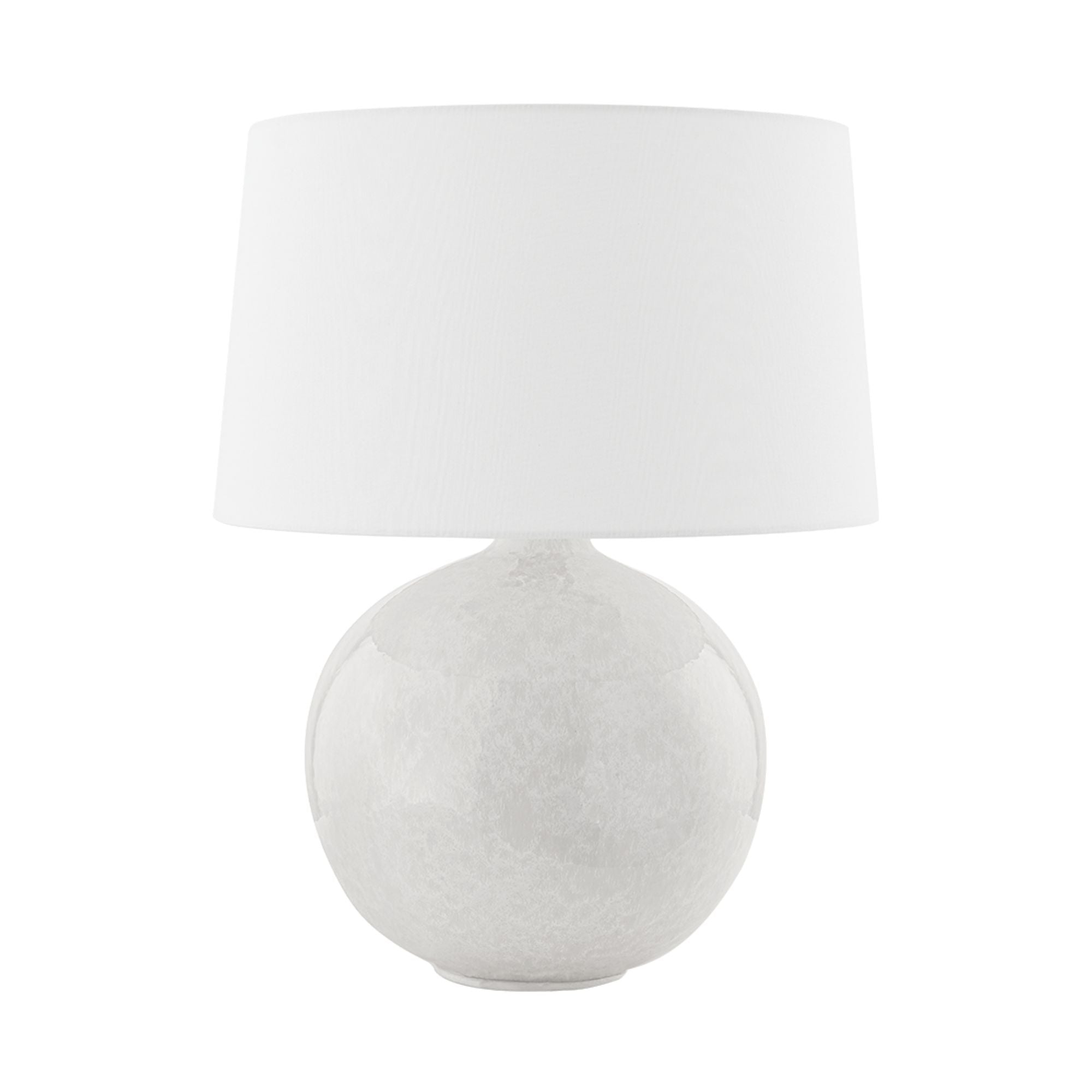 Karina Table Lamp Ceramic Gloss Nimbus with Aged Brass Accents