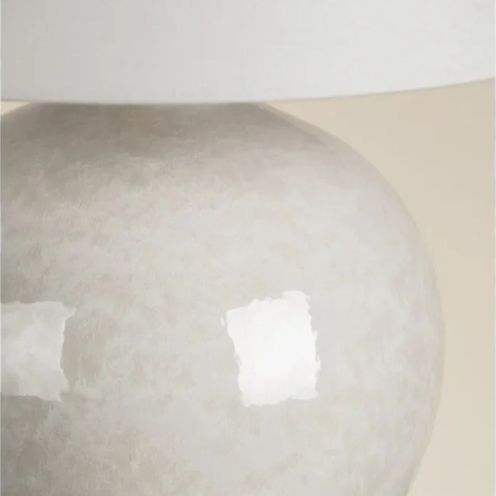 Karina Table Lamp Ceramic Gloss Nimbus with Aged Brass Accents