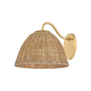 Katniss 10" Wall Sconce, Aged Brass Finish