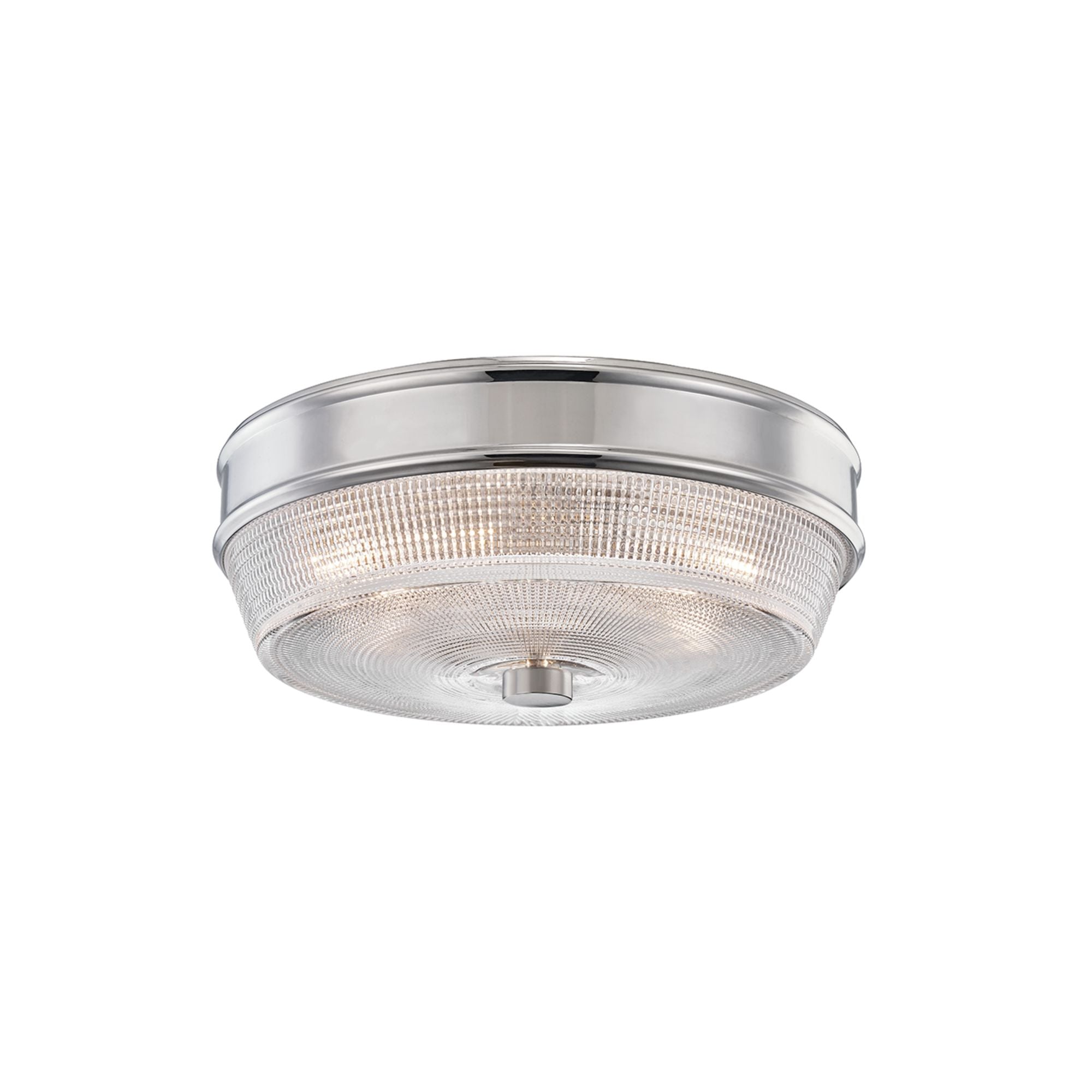 Lacey 10 in. 2 Lights Flush Mount Light Polished Nickel Finish