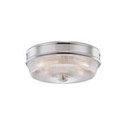 Lacey 10" 2-Light Flush Mount Light Polished Nickel Finish