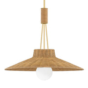 Laudine 25" Pendant, Aged Brass Finish