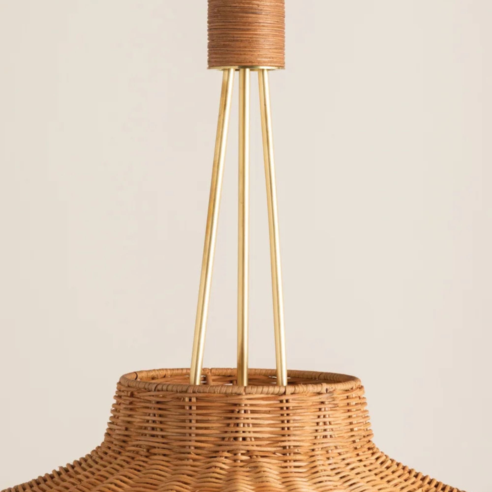 Laudine 25" Pendant, Aged Brass Finish