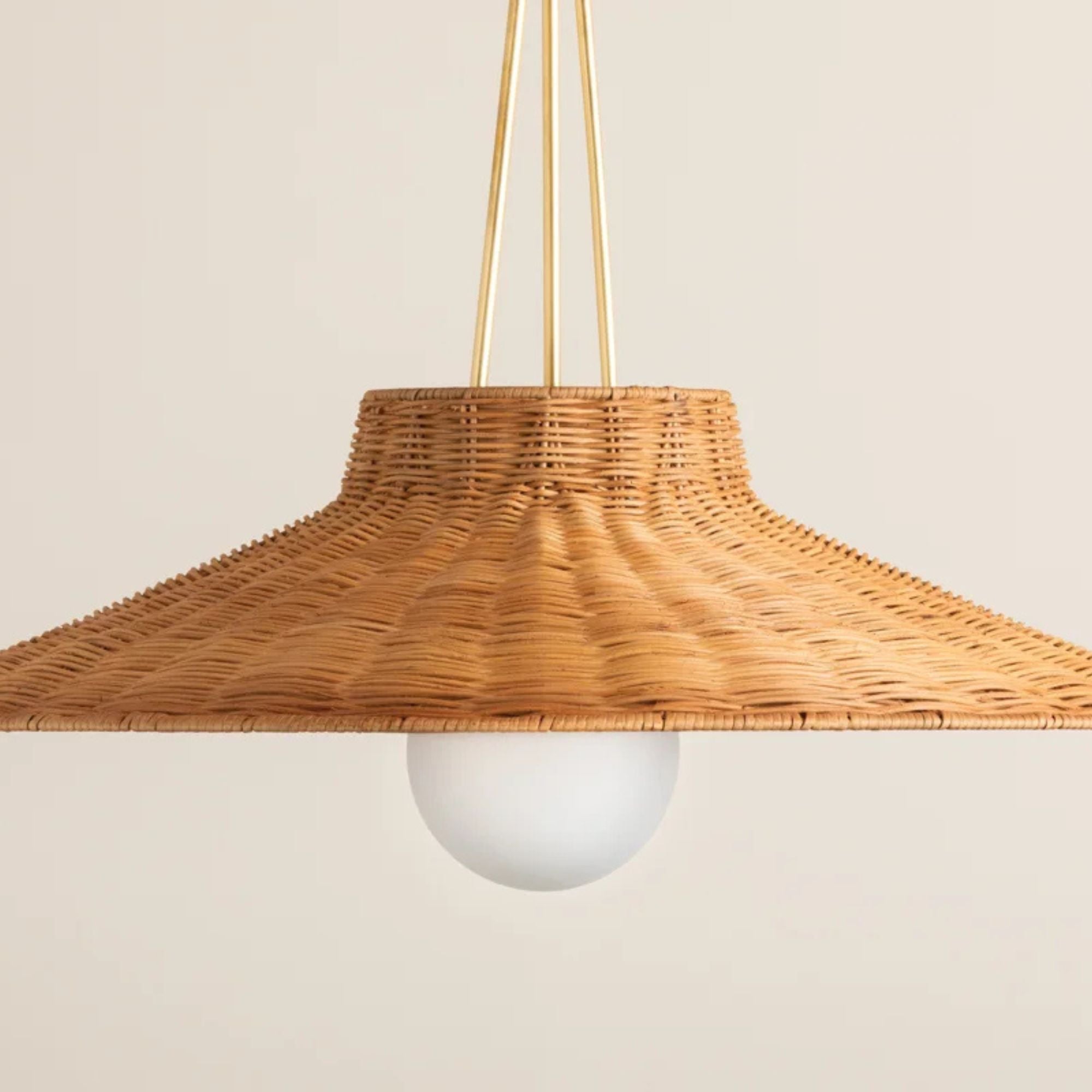 Laudine 25" Pendant, Aged Brass Finish