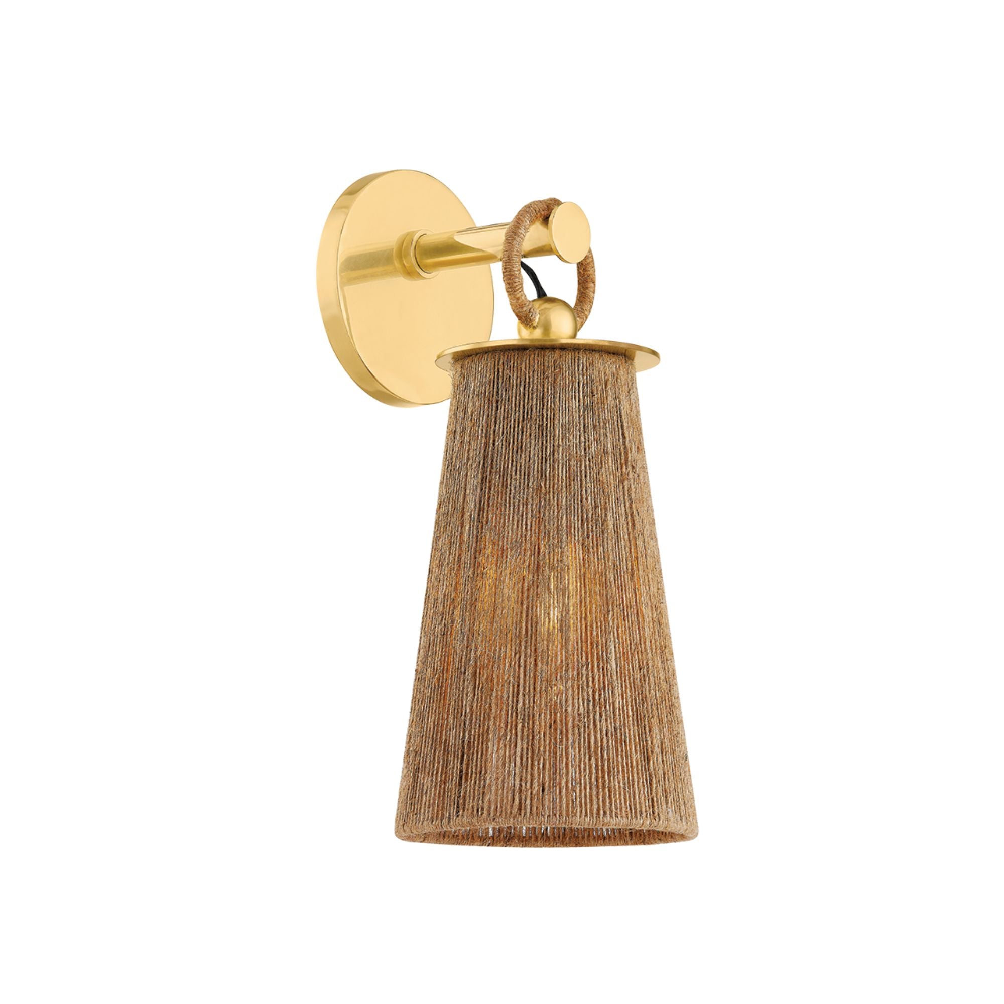 Lauz 14" Wall Sconce, Aged Brass Finish