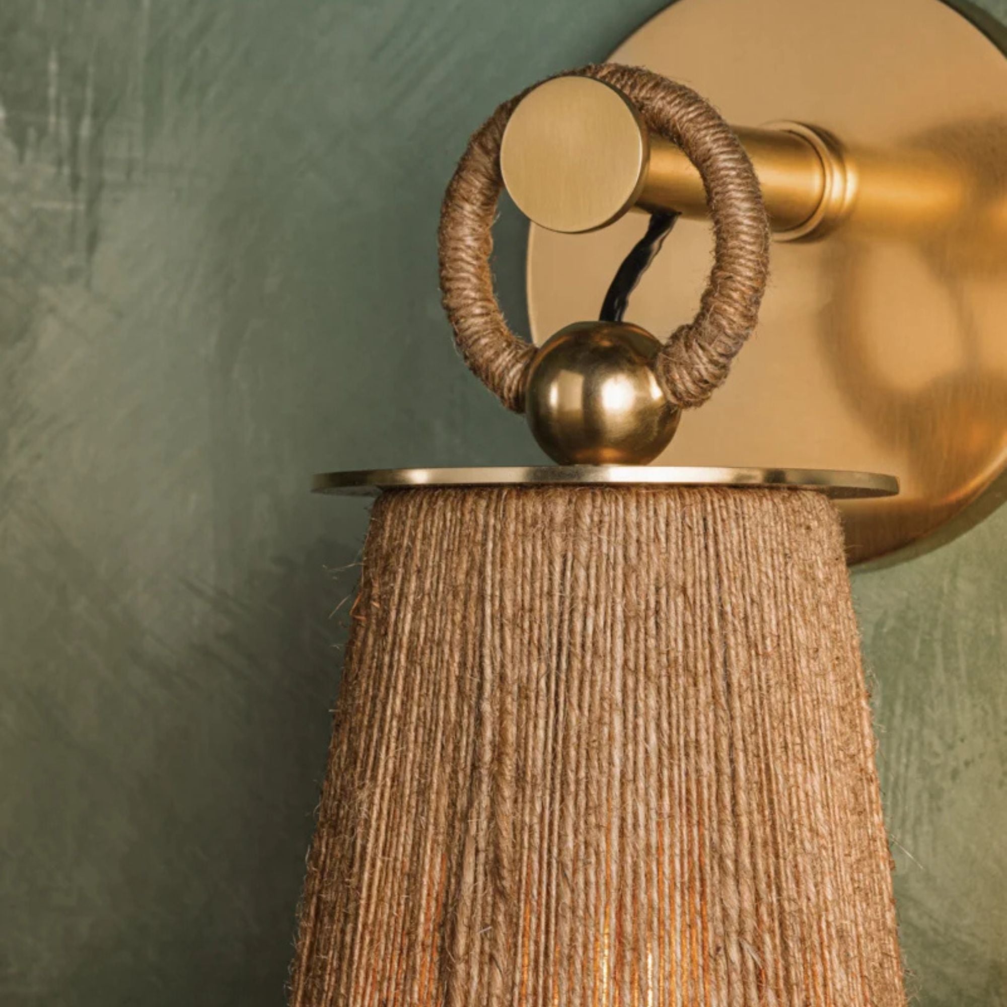 Lauz 14" Wall Sconce, Aged Brass Finish
