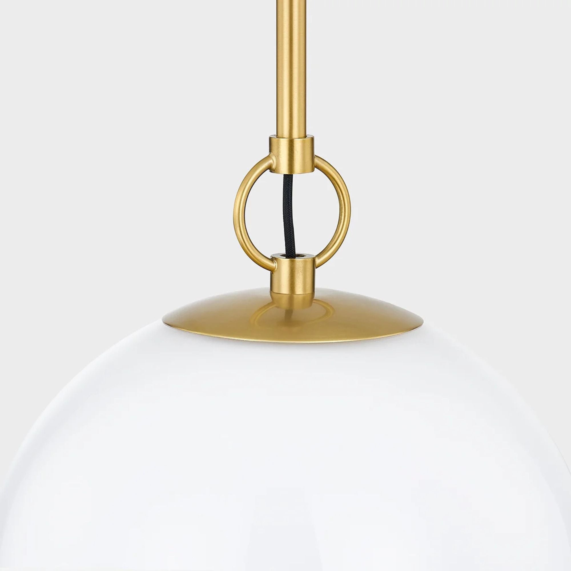Lennon 16" Pendant, Aged Brass Finish