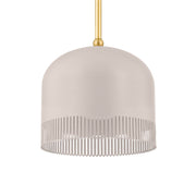 Liba 28" Pendant, Aged Brass/Soft Peignoir Finish