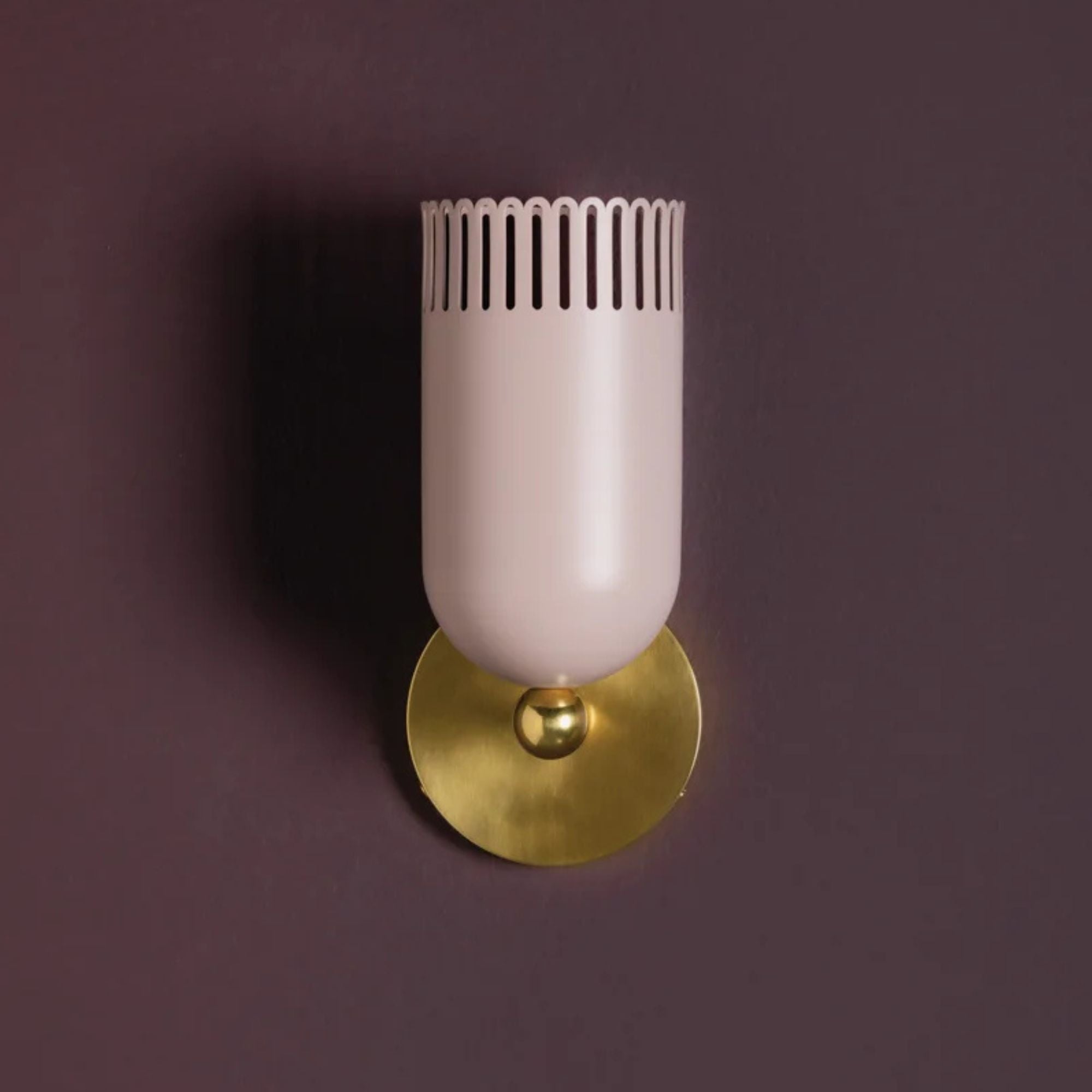 Liba 22" Wall Sconce, Aged Brass/Soft Peignoir Finish