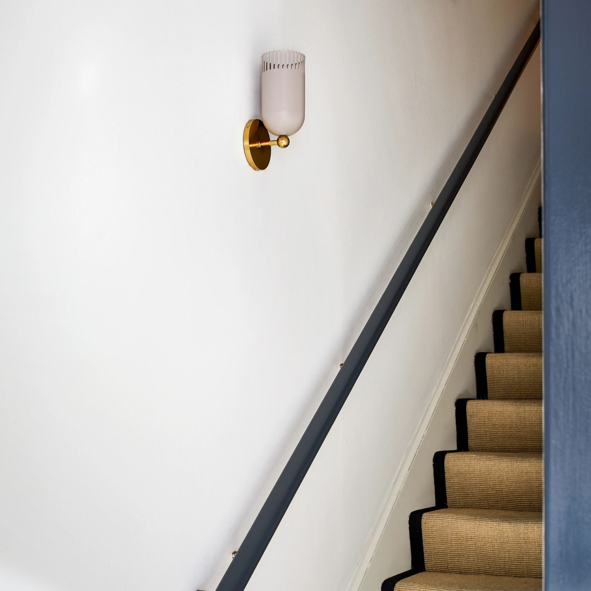 Liba 22" Wall Sconce, Aged Brass/Soft Peignoir Finish