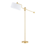 Mitzi - Libby 56" Floor Lamp, Aged Brass Finish | Bees Lighting