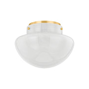 Lilou 24" Flush Mount, Aged Brass Finish