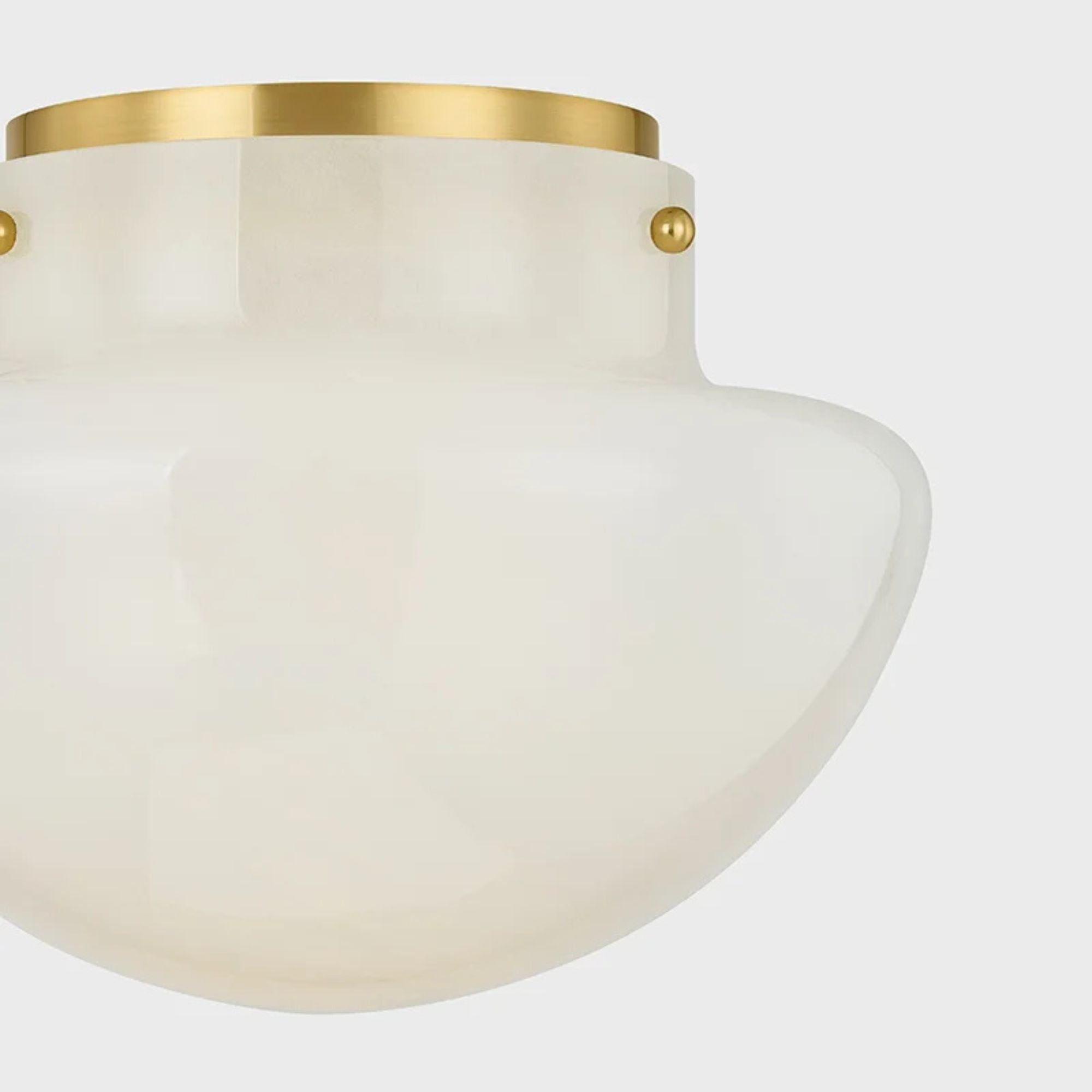 Lilou 24" Flush Mount, Aged Brass Finish