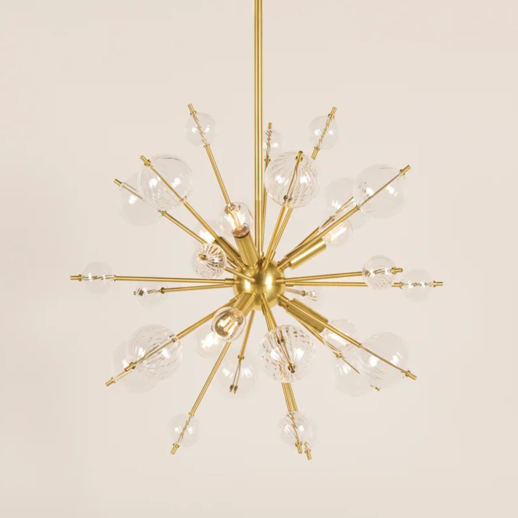 Linnea 28" 6-Light Chandelier, Aged Brass Finish