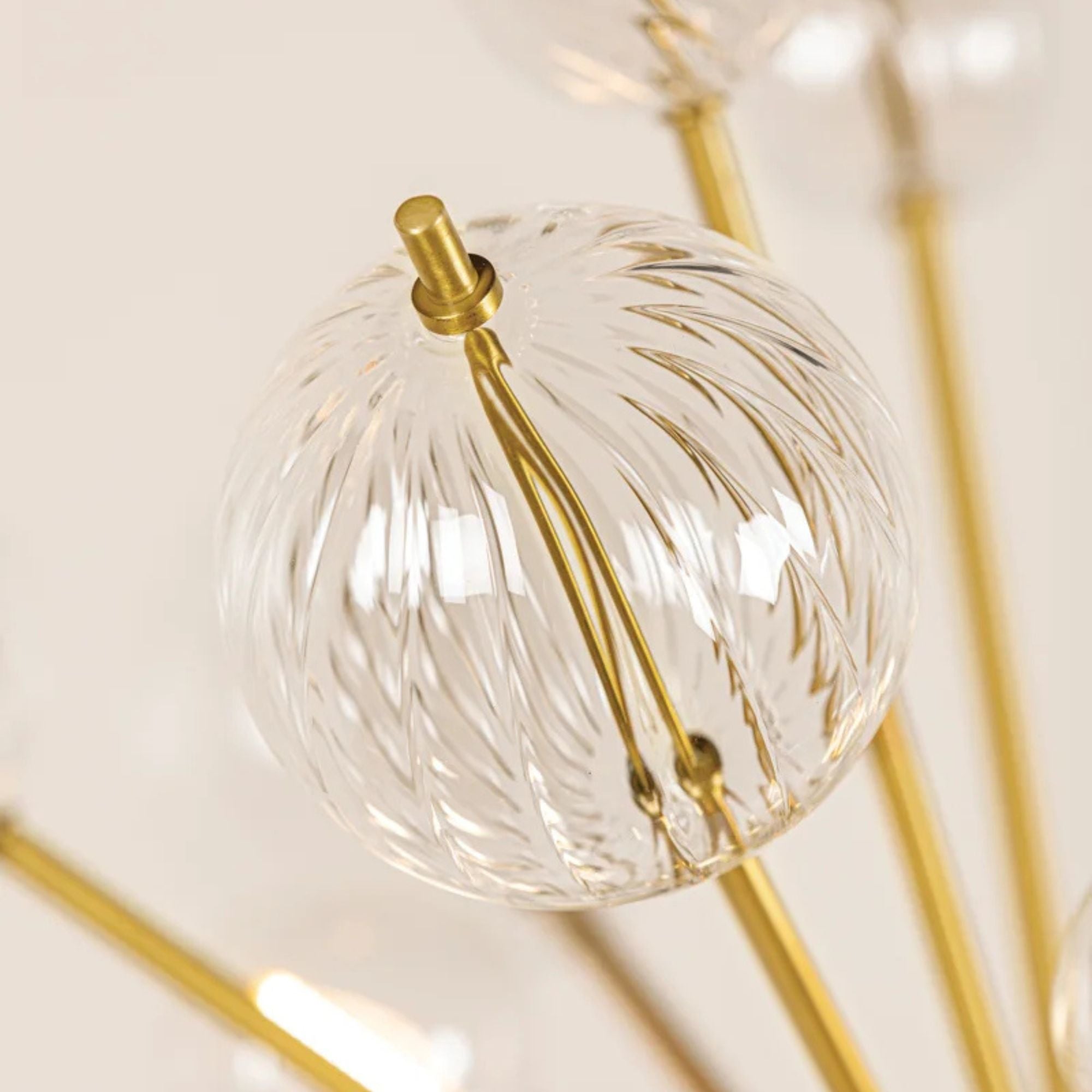 Linnea 28" 6-Light Chandelier, Aged Brass Finish