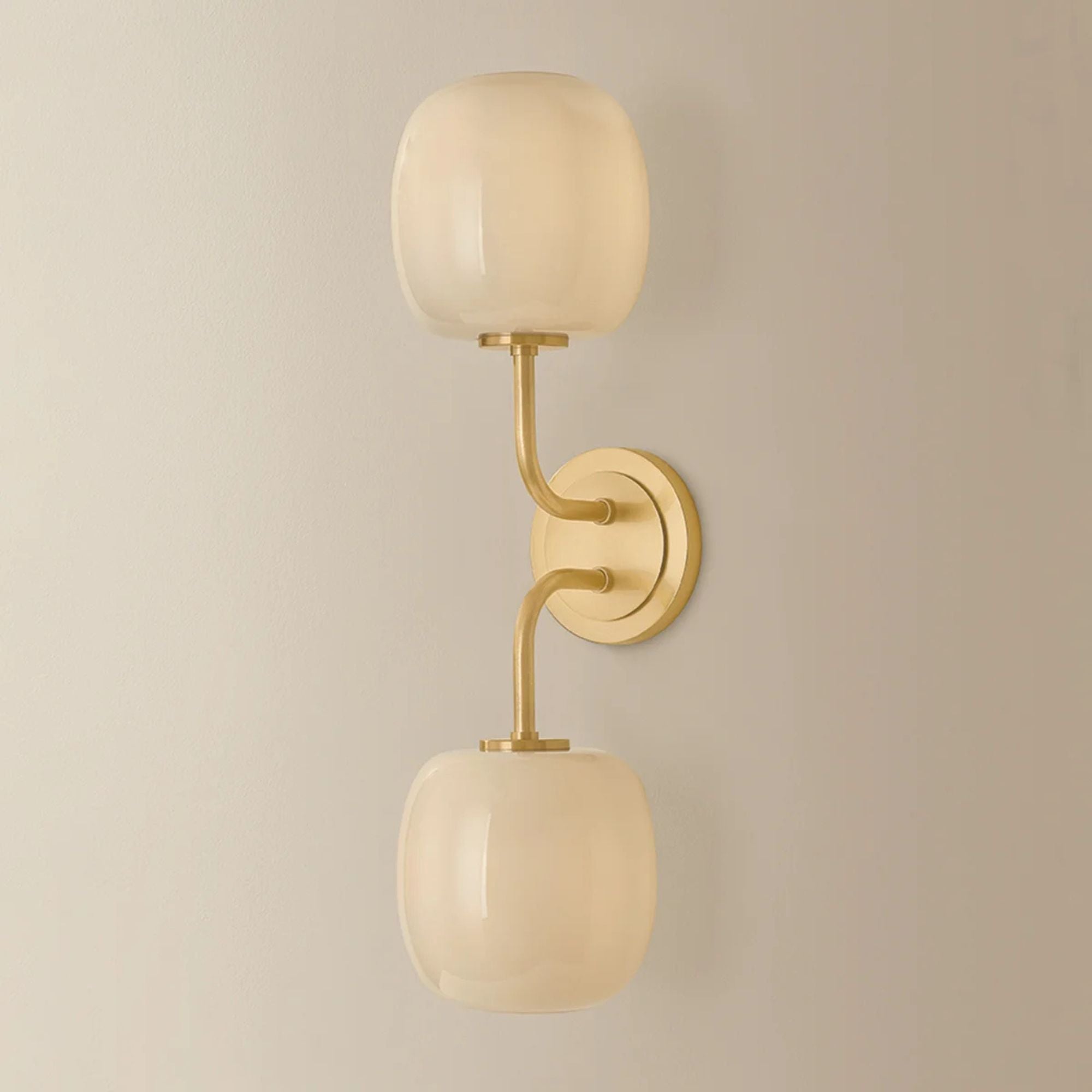 Mitzi Lisette 20.5 in. 2-Light Bathroom Vanity Light, Aged Brass
