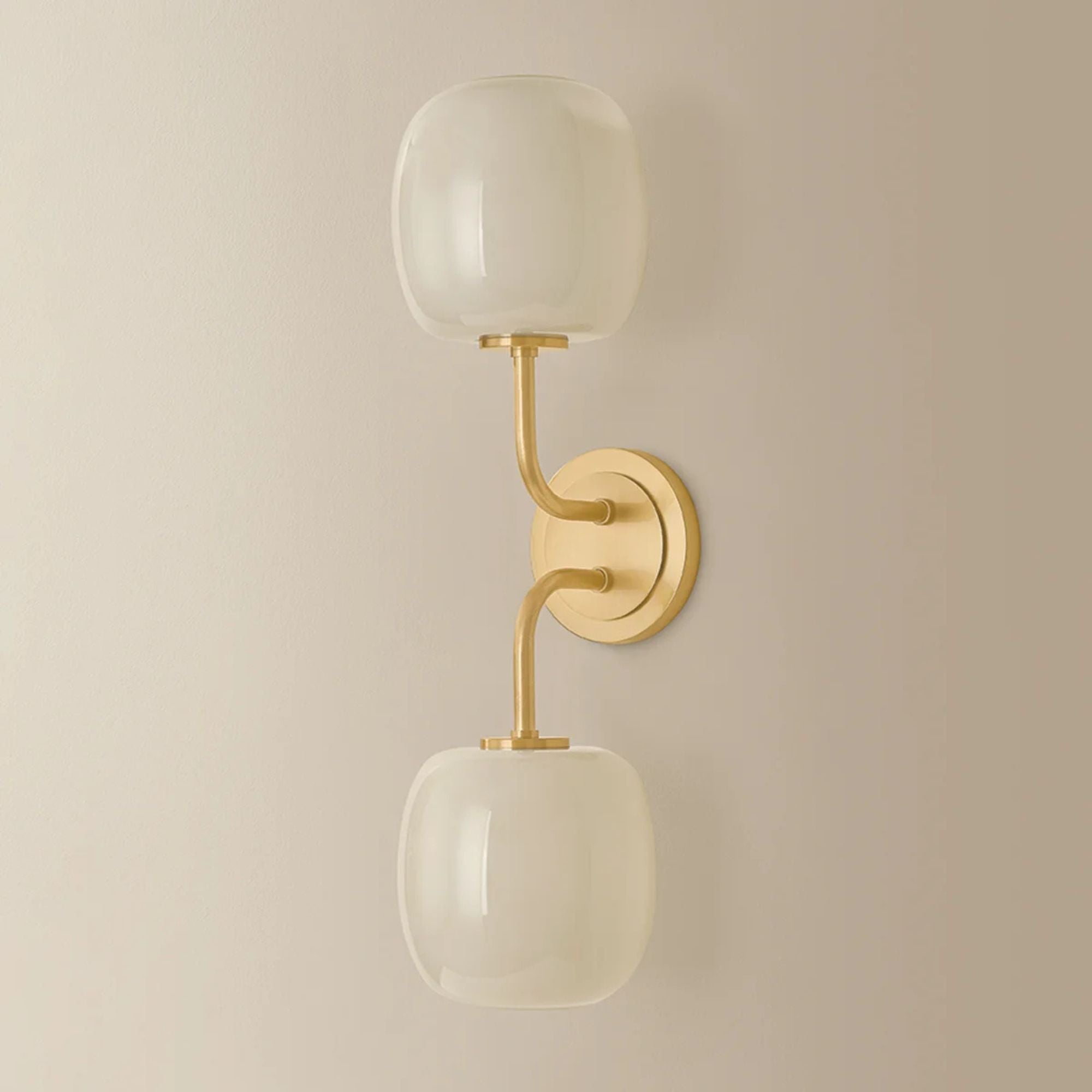 Mitzi Lisette 20.5 in. 2-Light Bathroom Vanity Light, Aged Brass