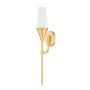 Luisa 23" Wall Sconce, Aged Brass Finish