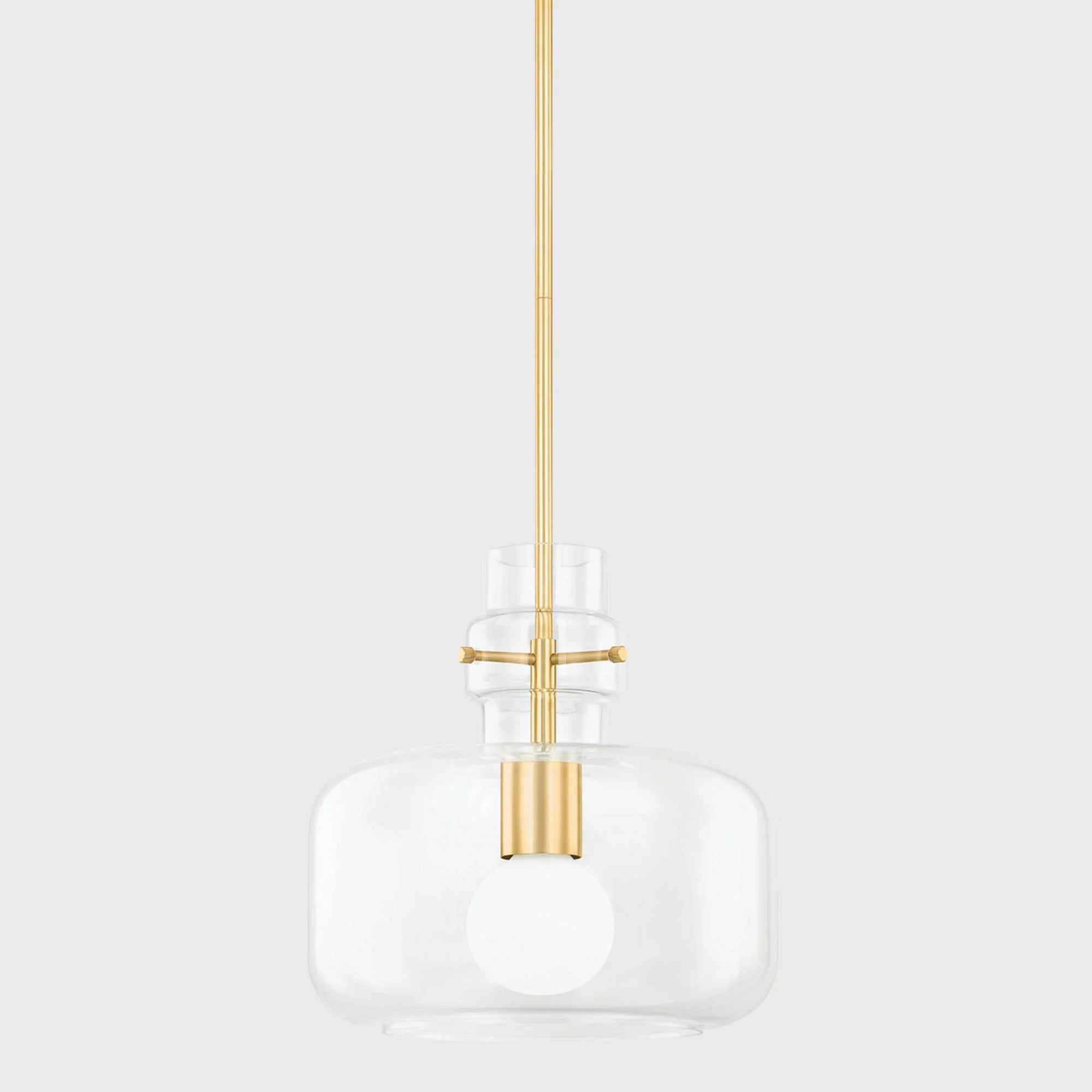 Mitzi - Lumi 16" Pendant, Aged Brass Finish | Bees Lighting