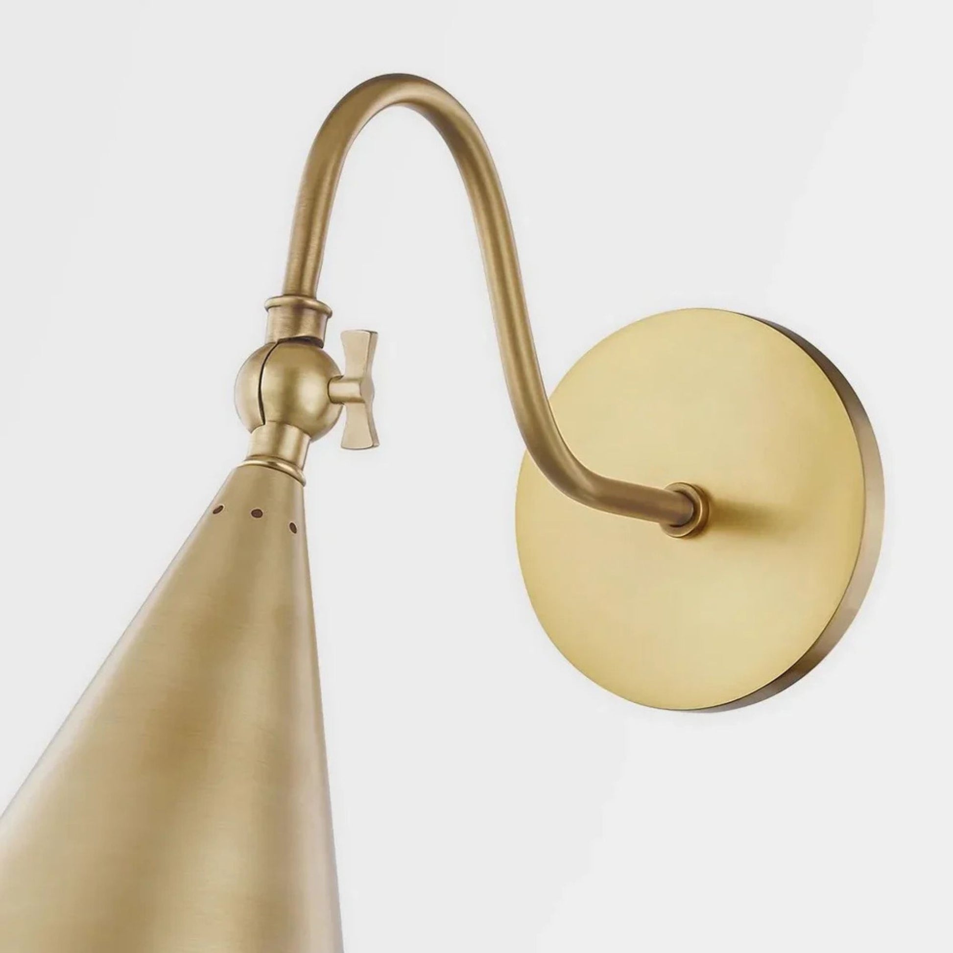 Mitzi - Lupe 12" Wall Sconce, Aged Brass Finish | Bees Lighting