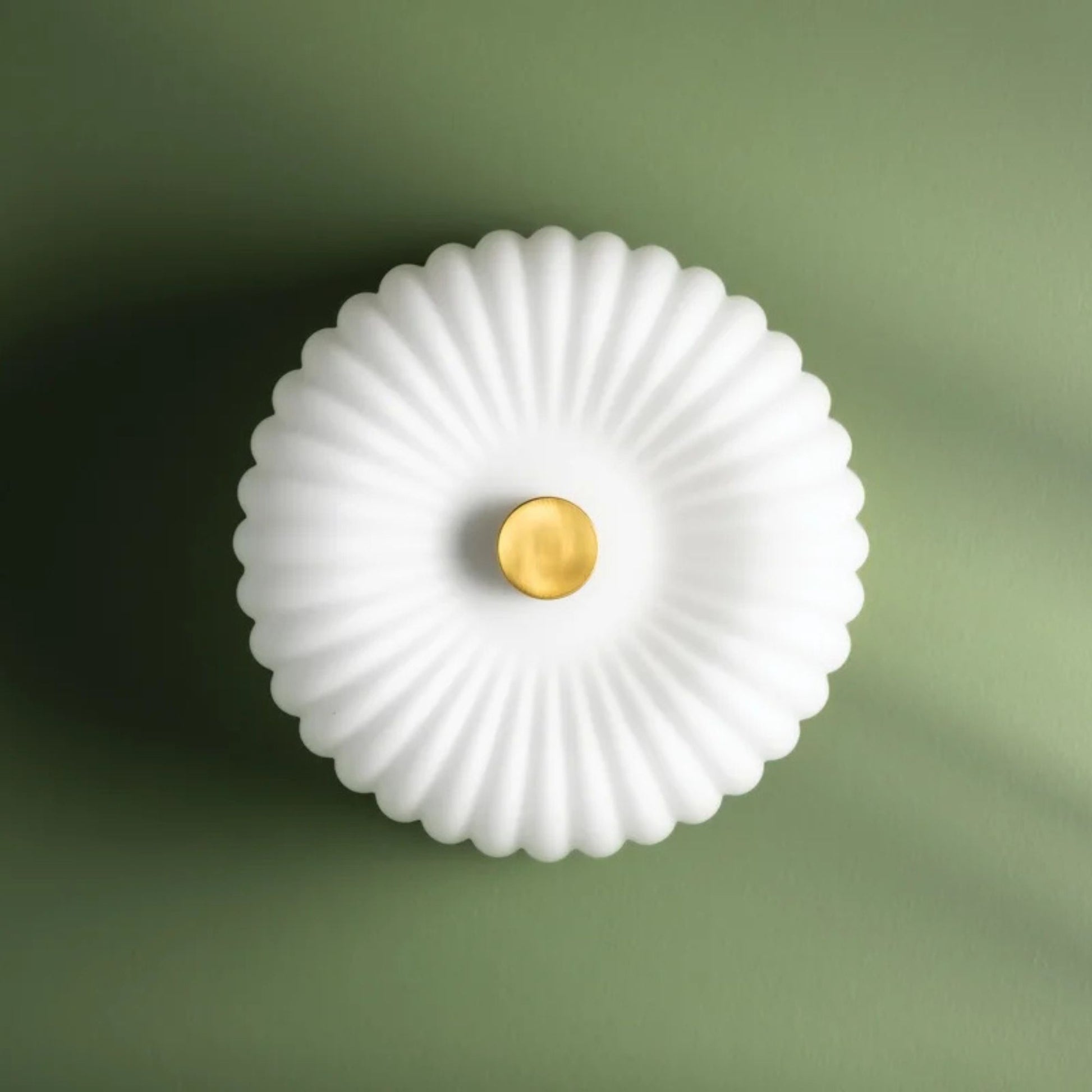 Mitzi - Lydia 10" 2-Light Flush Mount, Aged Brass Finish | Bees Lighting