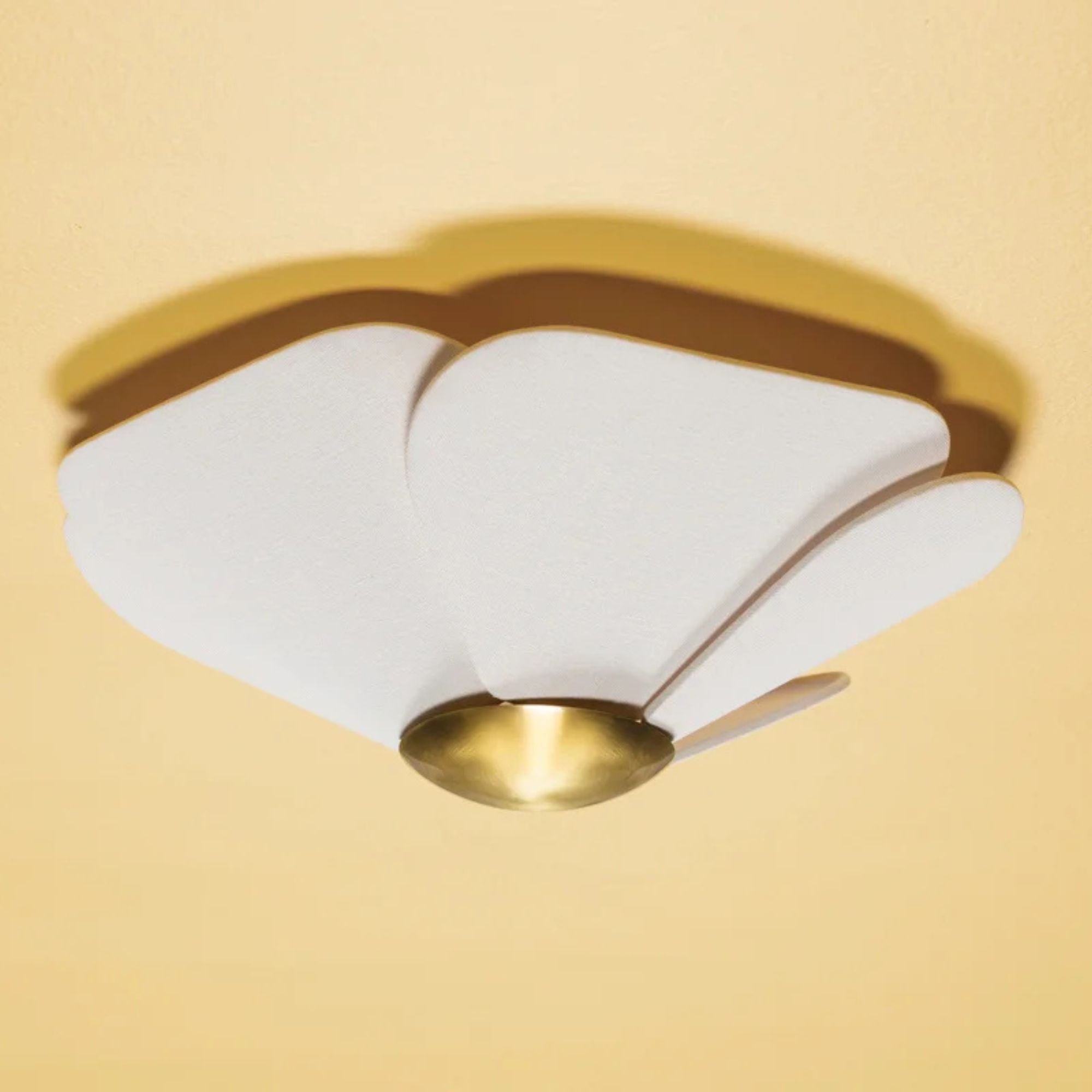 Madeline 18" LED Flush Mount, Aged Brass Finish