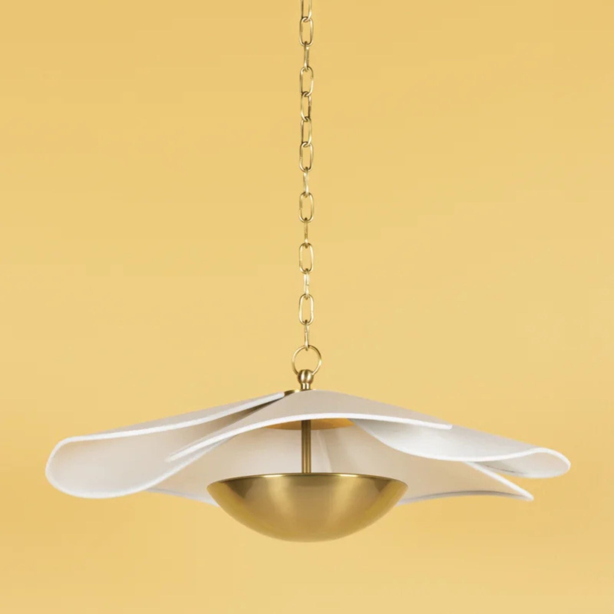 Madeline 25" LED Pendant, Aged Brass Finish