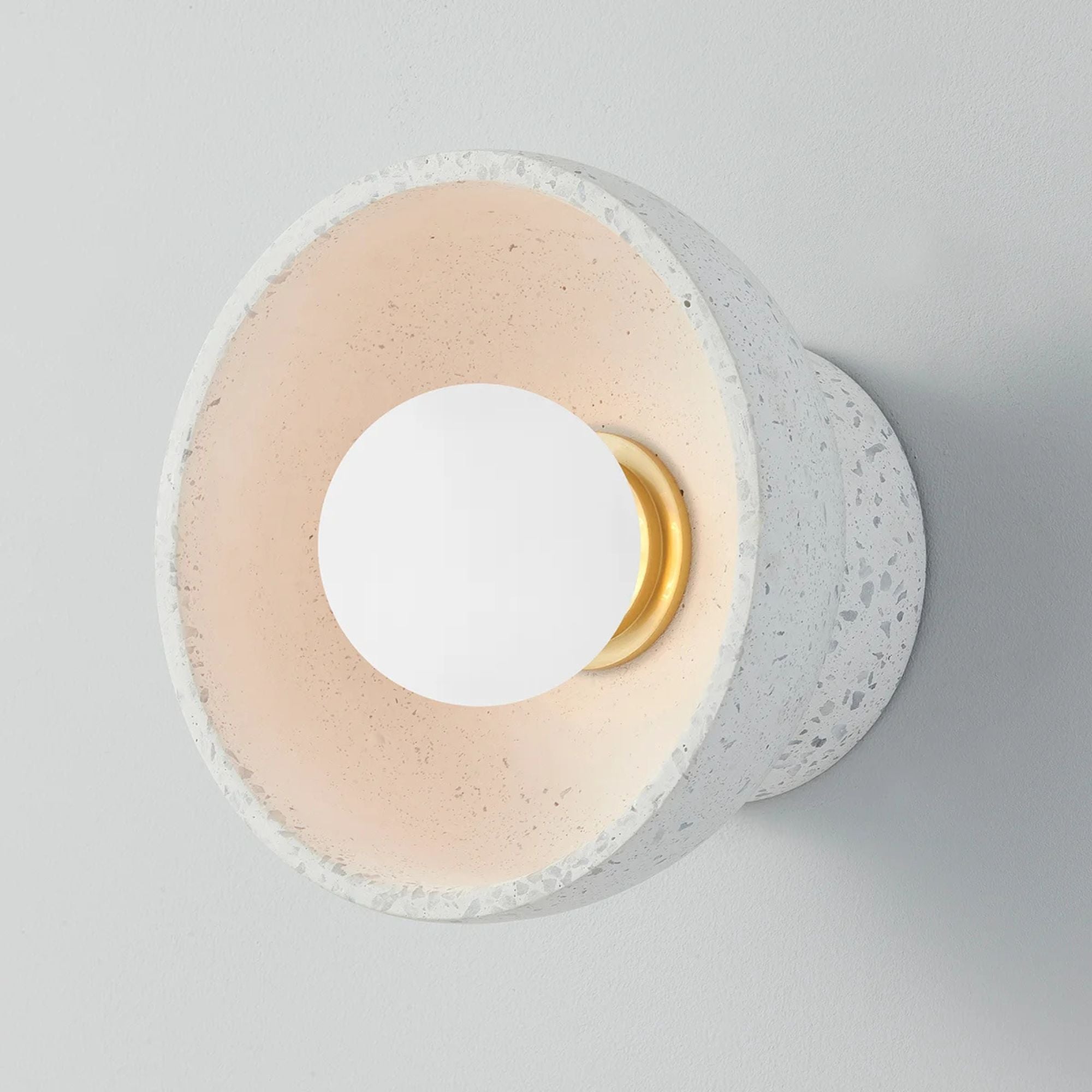 Margaret 8" Wall Sconce, Aged Brass Finish