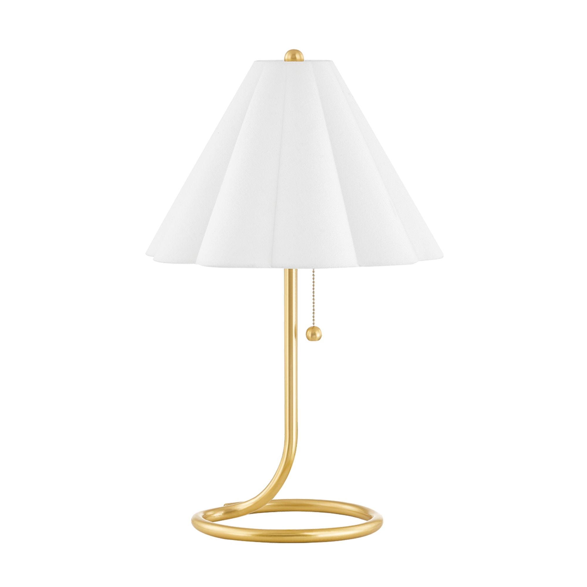 Martha 27" Table Lamp, Aged Brass Finish