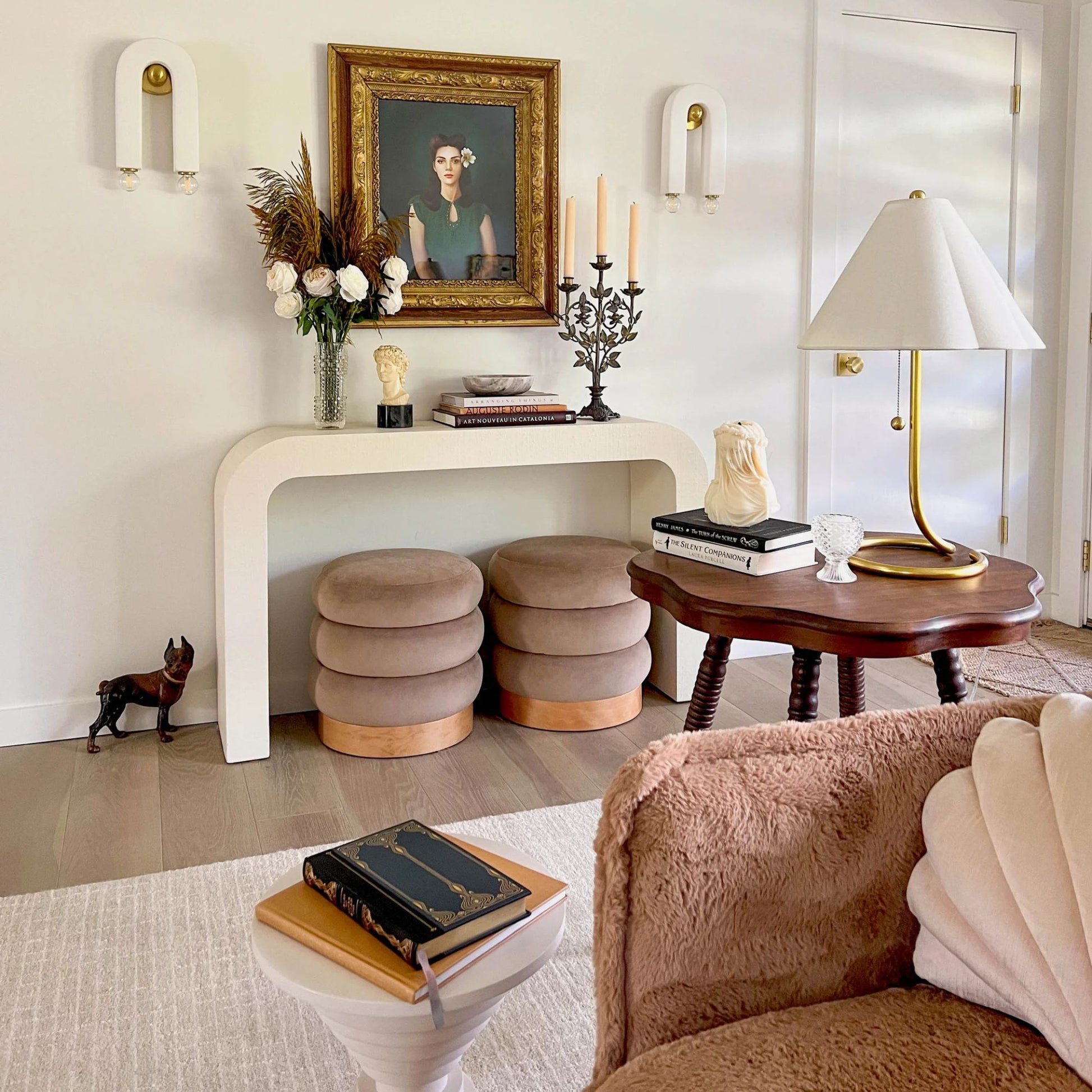 Mitzi - Martha 27" Table Lamp, Aged Brass Finish | Bees Lighting