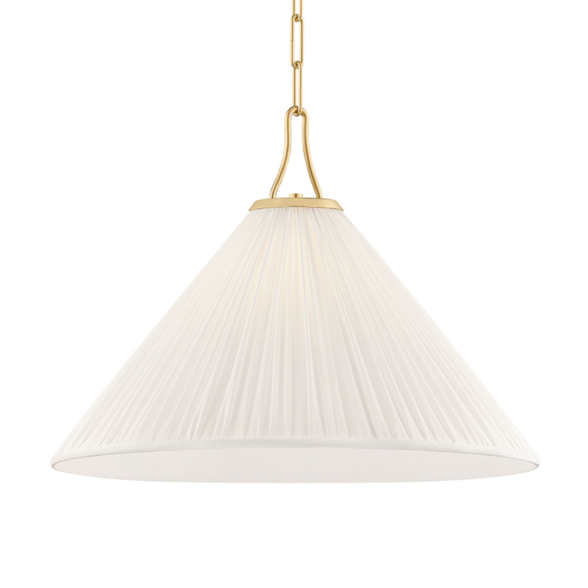 Merida 22" Pendant, Aged Brass Finish